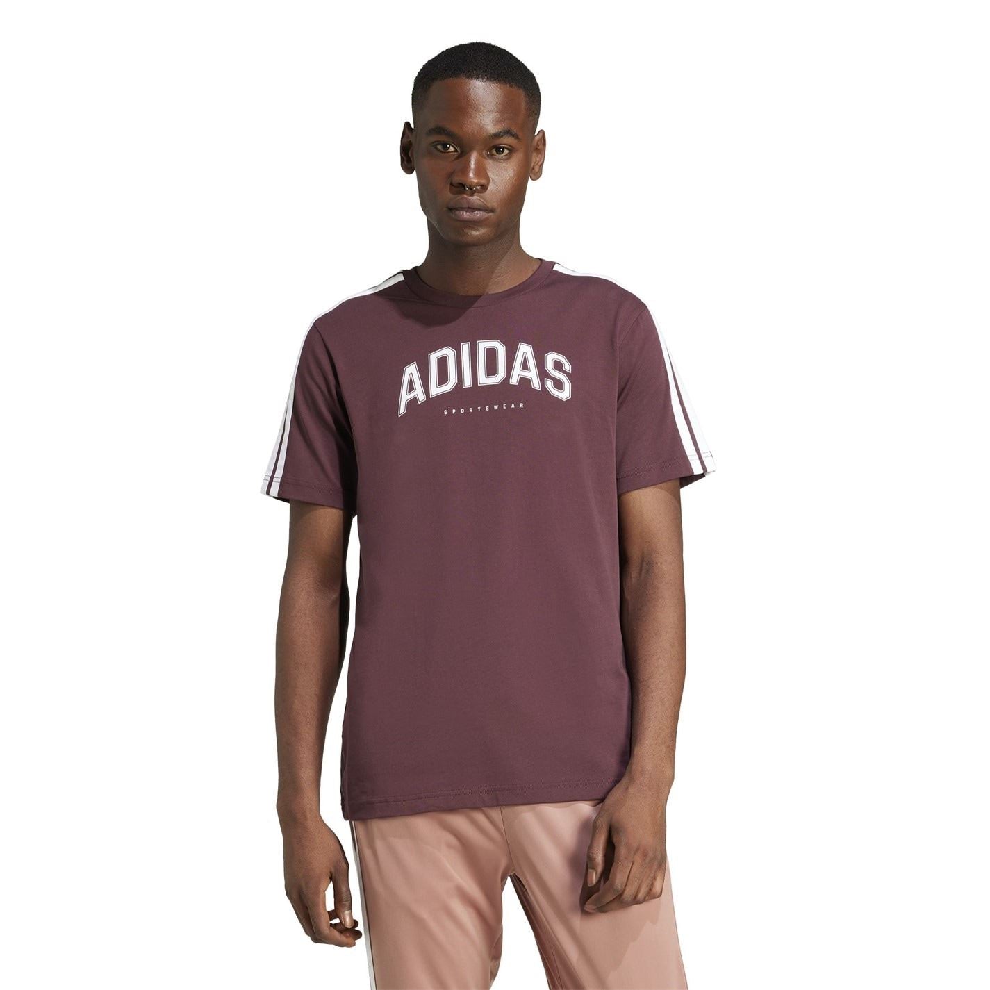 adidas Mens Codes Collegiate Linear Graphic T-Shirt