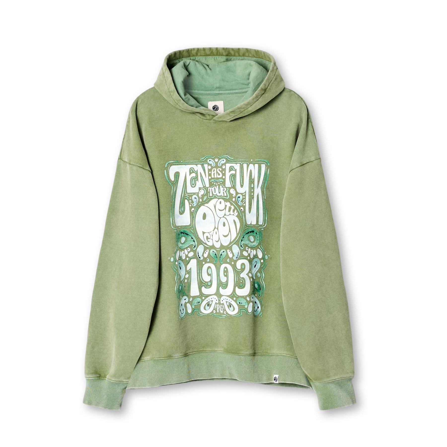 Pretty Green Hooded Relaxed Fit Sweatshirt