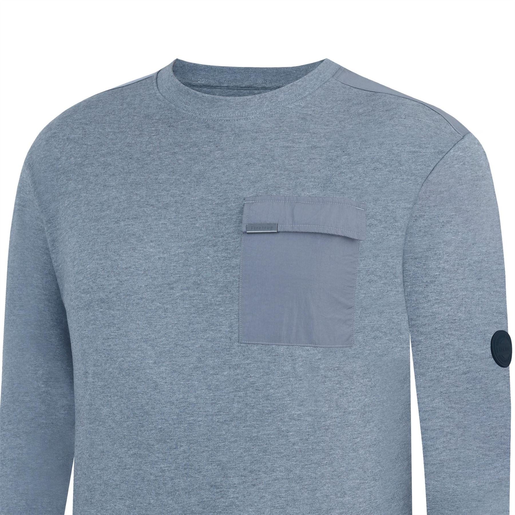Firetrap Crew Neck Regular Fit Long Sleeve Sweater