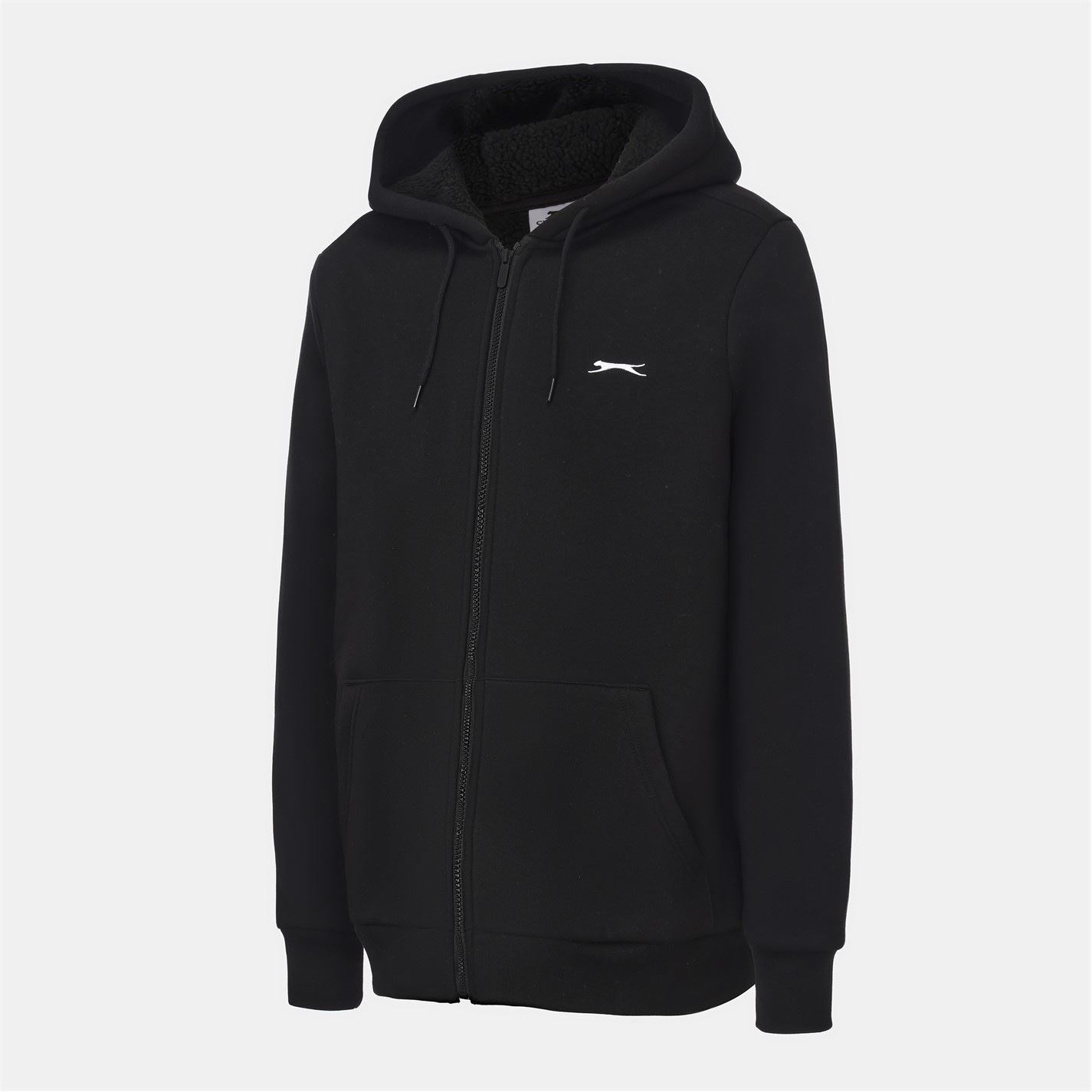 Slazenger Mens Borg Lined Fleece Hoodie