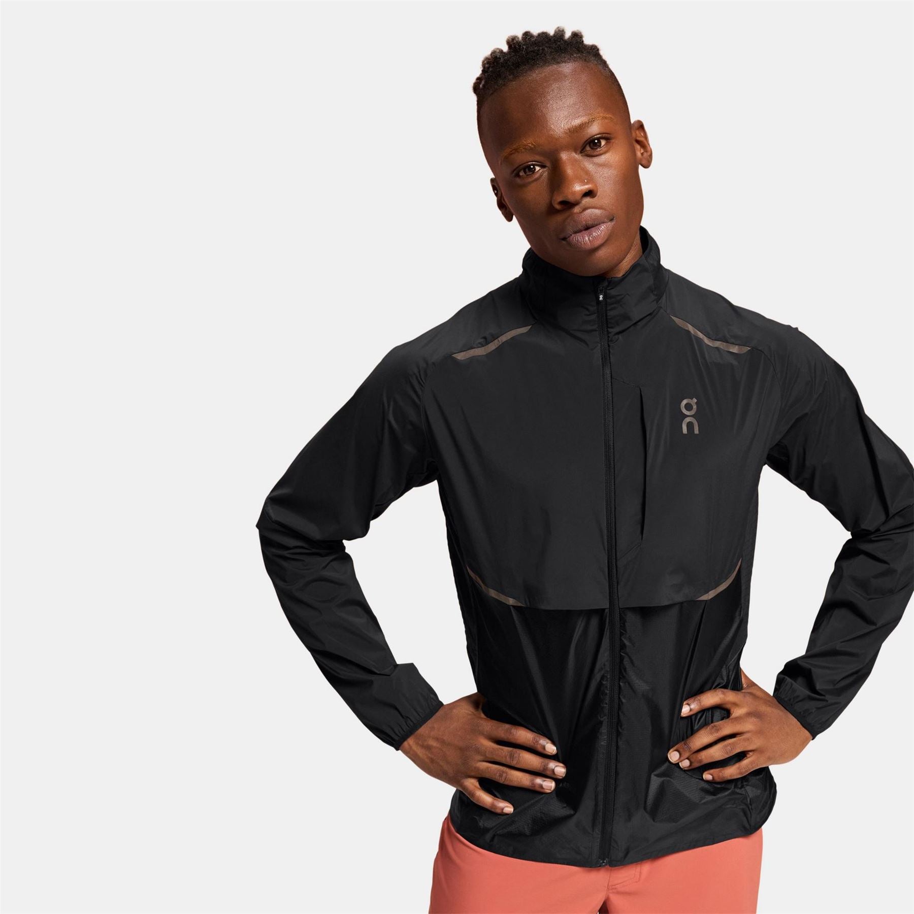On Lightweight Wind Resistant Reflective Performance Running Jacket