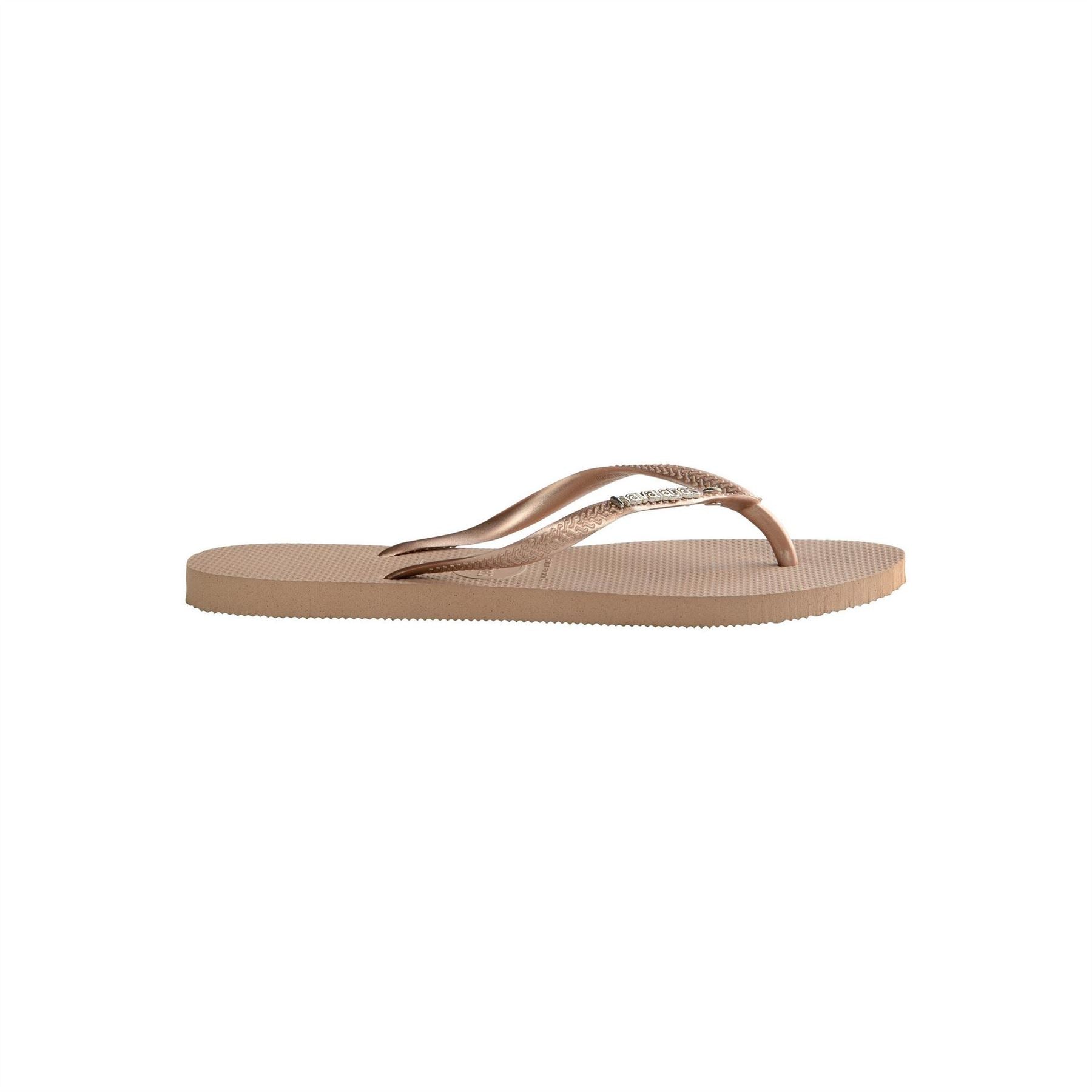 Havaianas Hav. Slim Metal Logo And Crystal Ro Flip Flops Womens
