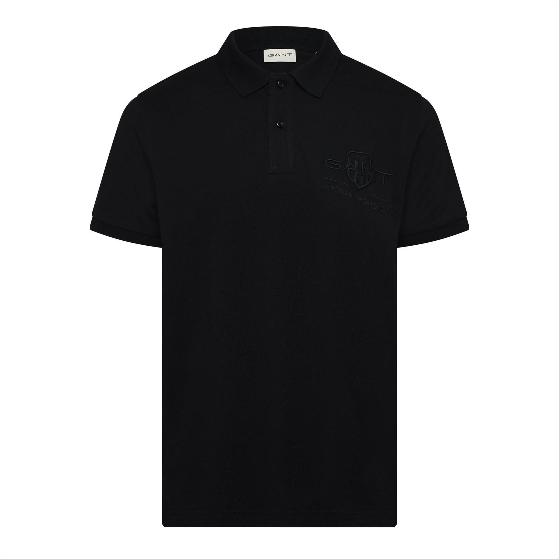 Gant Tonal Shield Rugger Short Sleeve Polo Shirt