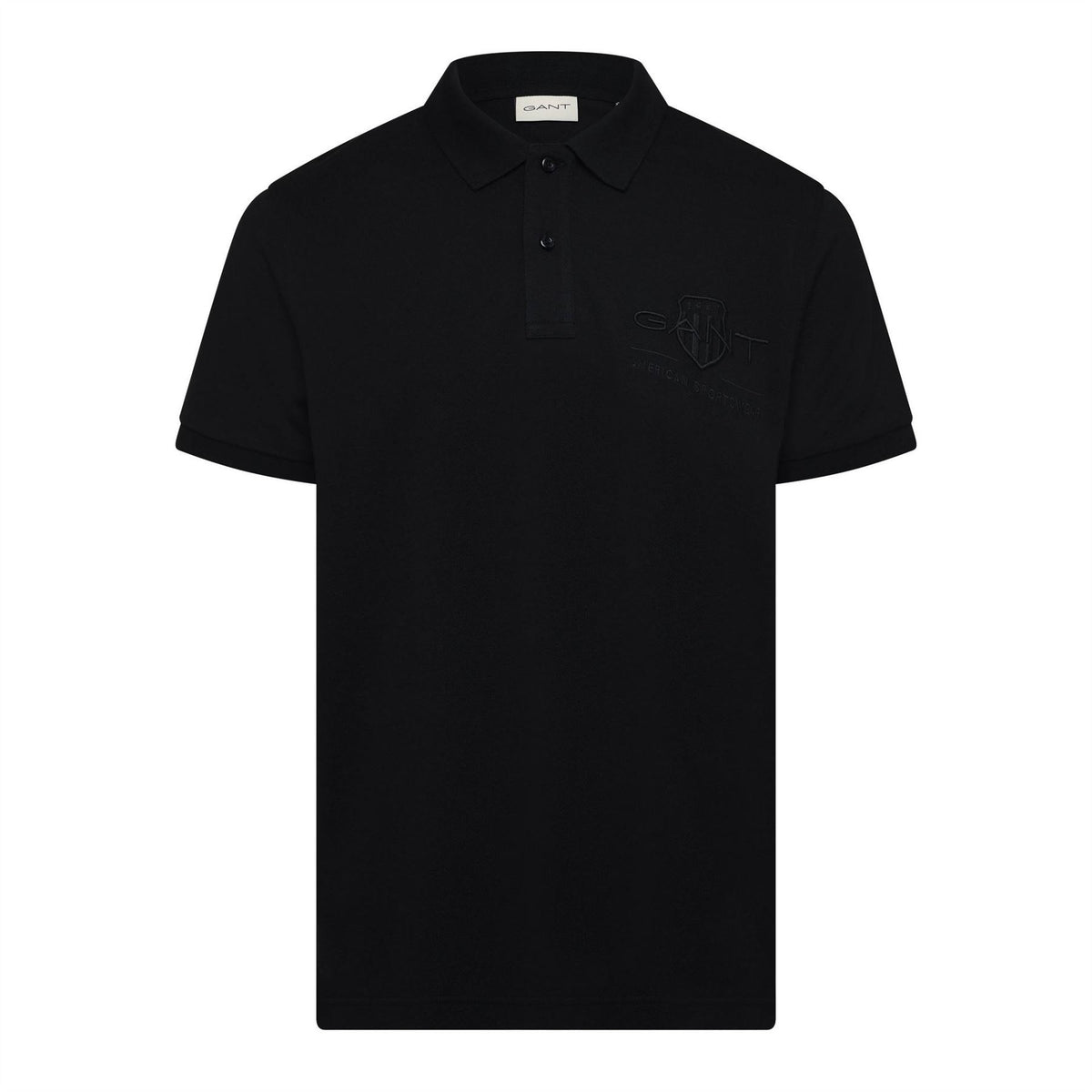 Gant Tonal Shield Rugger Short Sleeve Polo Shirt