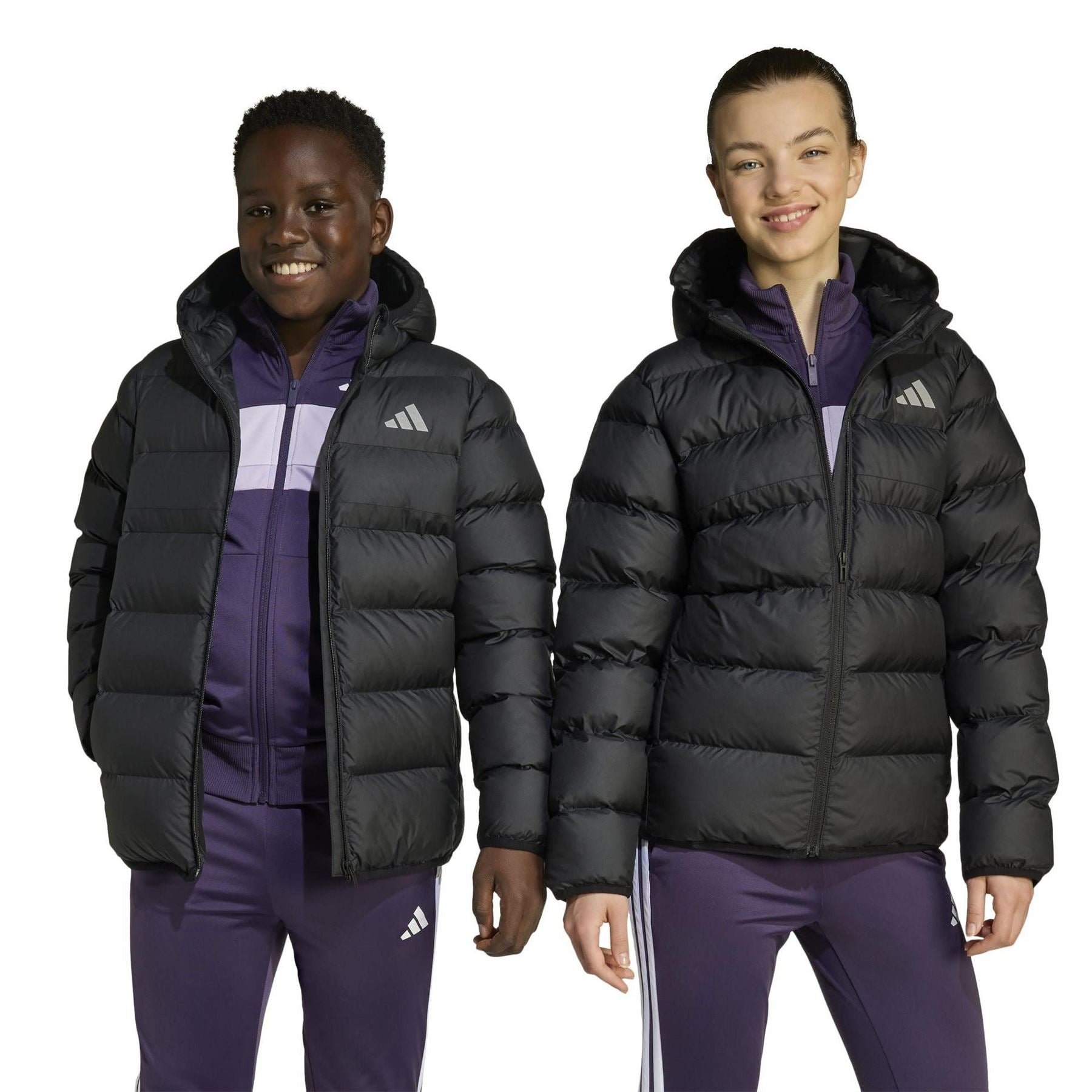 adidas Kids Synthetic Down Water Repellent Climawarm Puffer Jacket