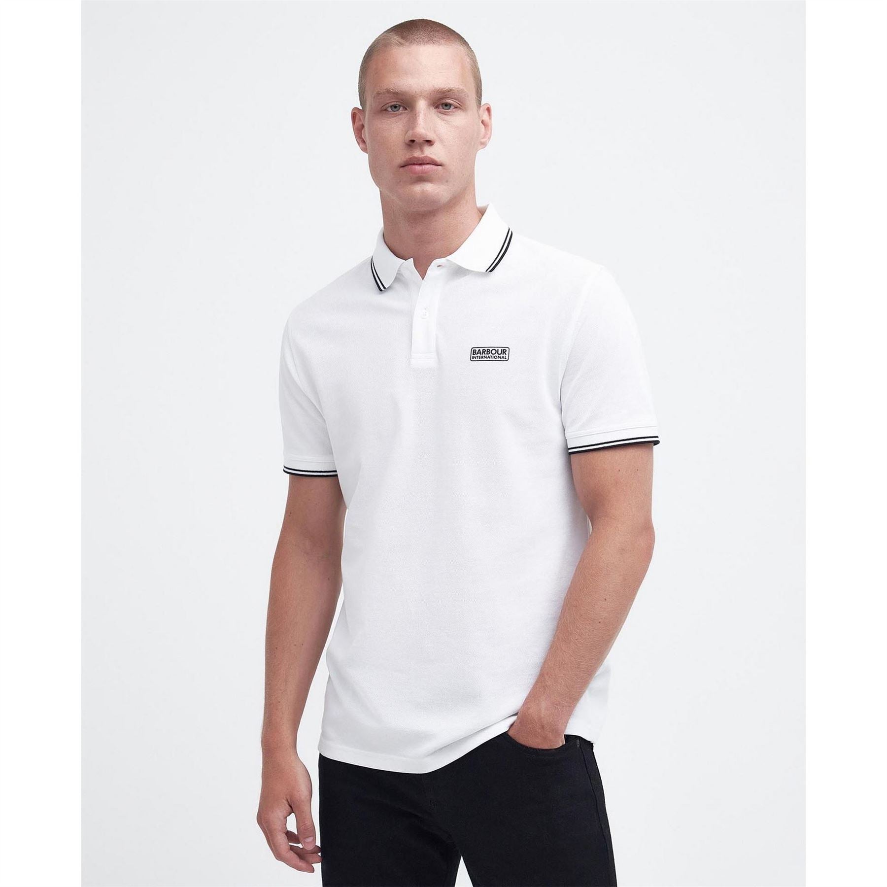 Barbour International Tipped Short Sleeve Polo Shirt