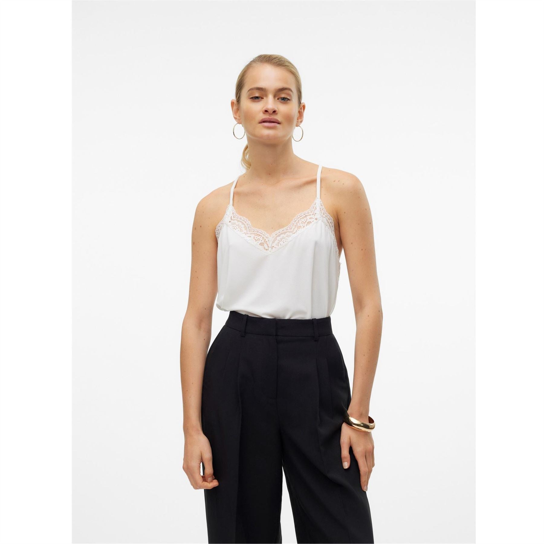 Vero Moda V-Neck Lace Regular Fit Tank