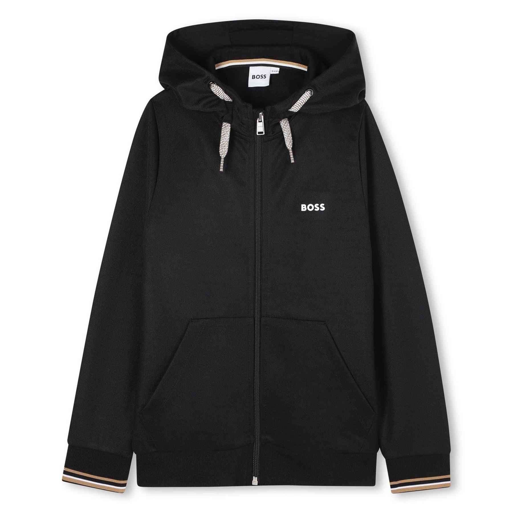 Boss Full Zipped Hoodie And Joggers Tracksuit
