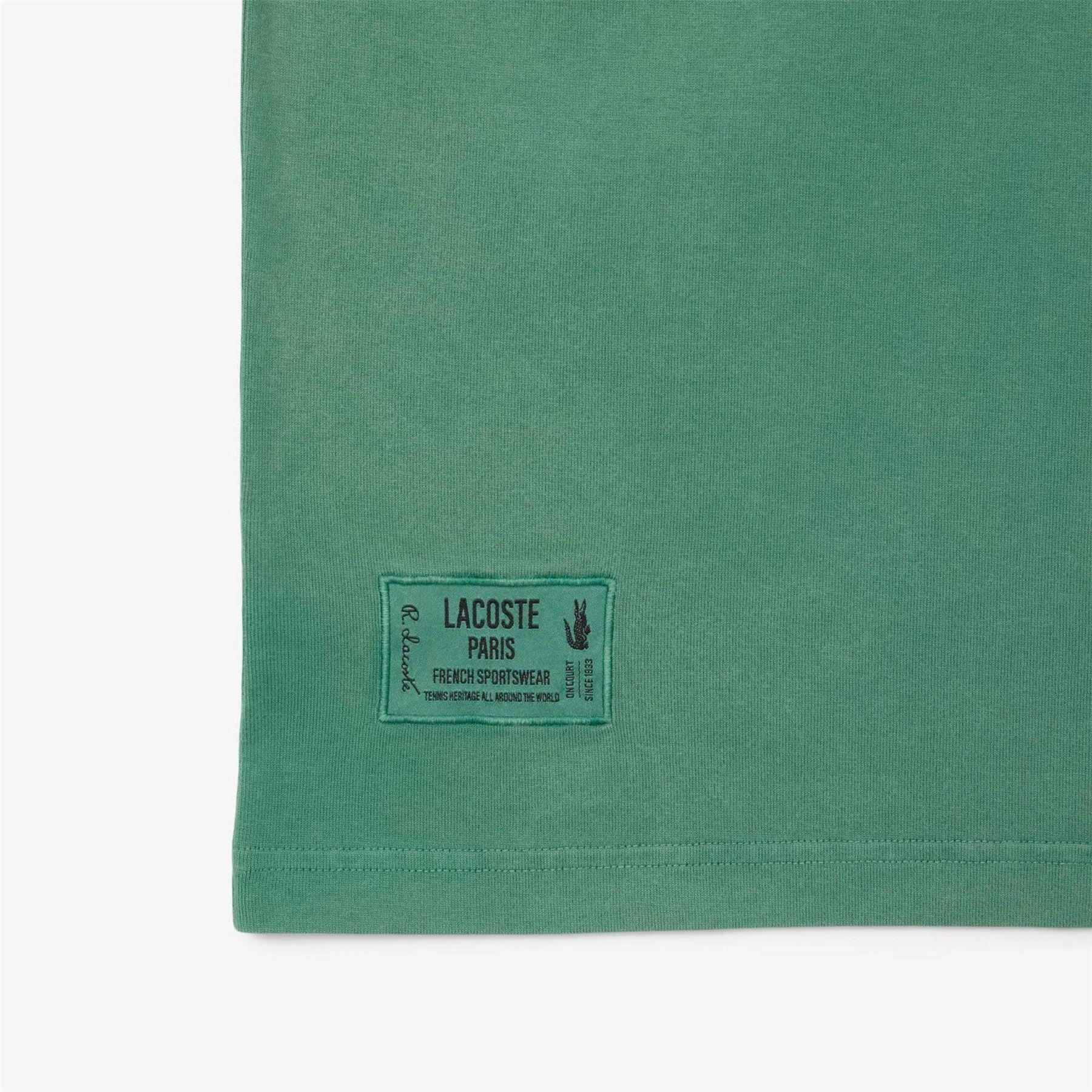 Lacoste Washed Effect Heavy Jersey Regular Fit T-Shirt