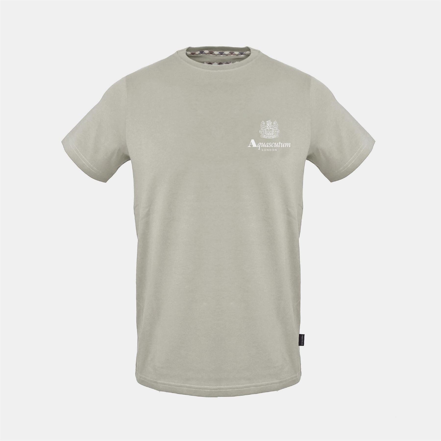 Aquascutum Printed Logo Crew Neck Short Sleeve T-Shirt