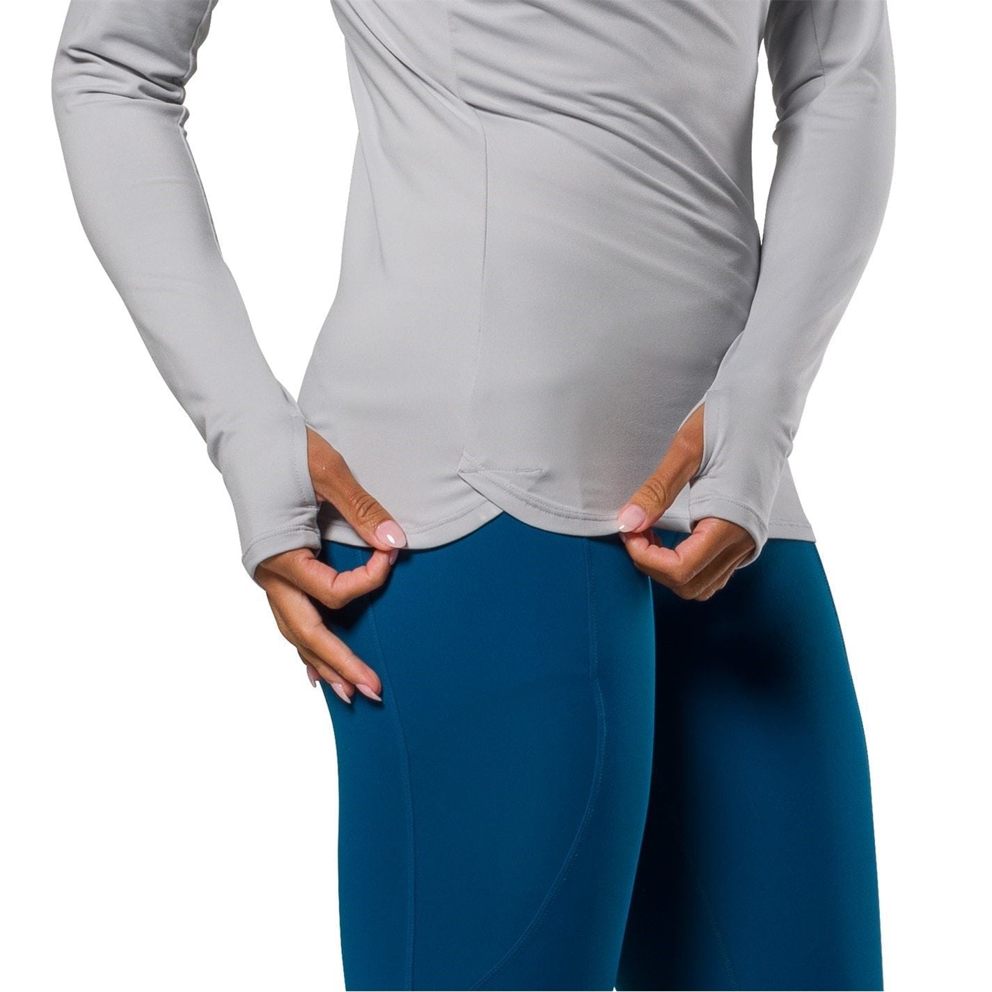 Nathan Tempo Slim Fit Long Sleeve Thumb Hole T-Shirt