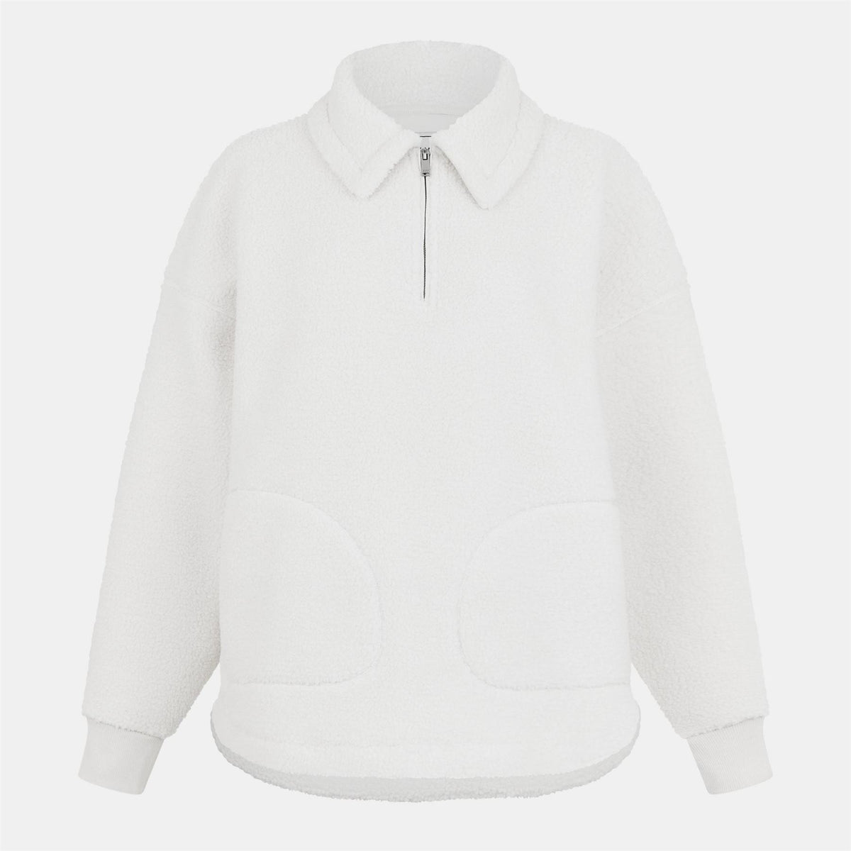 Jack Wills Zip Neck Drop Shoulder Sweatshirt