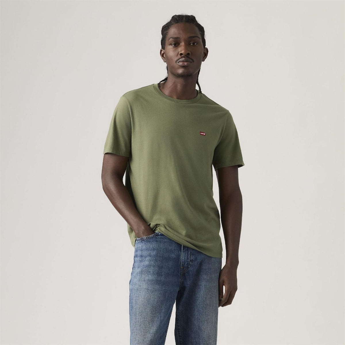 Levis Housemark Bold Logo Crew Neck Short Sleeve Jersey T-Shirt