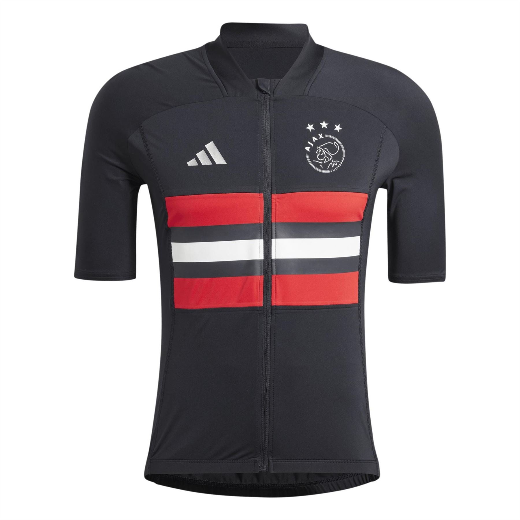 adidas Mock Neck Short Sleeve Slim Fit Jersey
