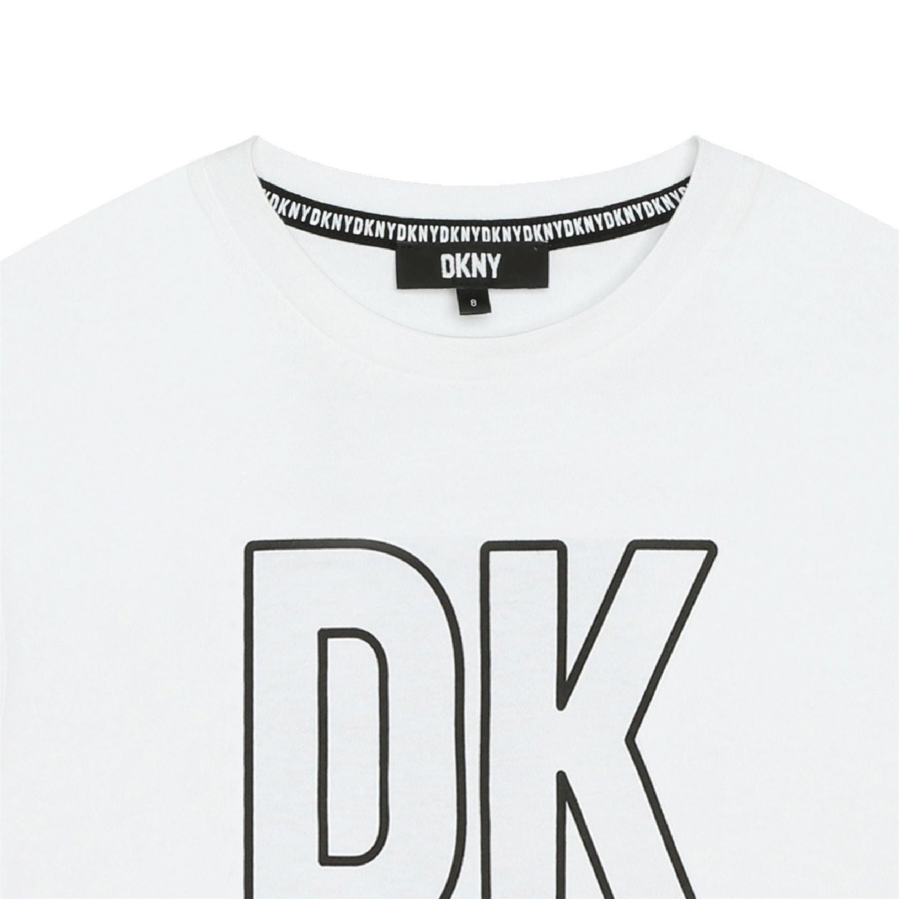 DKNY Regular Fit Crew Neck Lettering T-Shirt