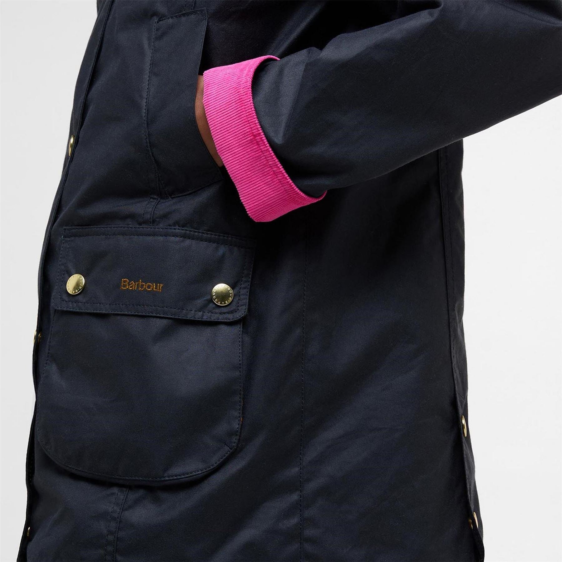 Barbour Modern Beadnell Waxed Cotton Long Sleeve Wax Jacket