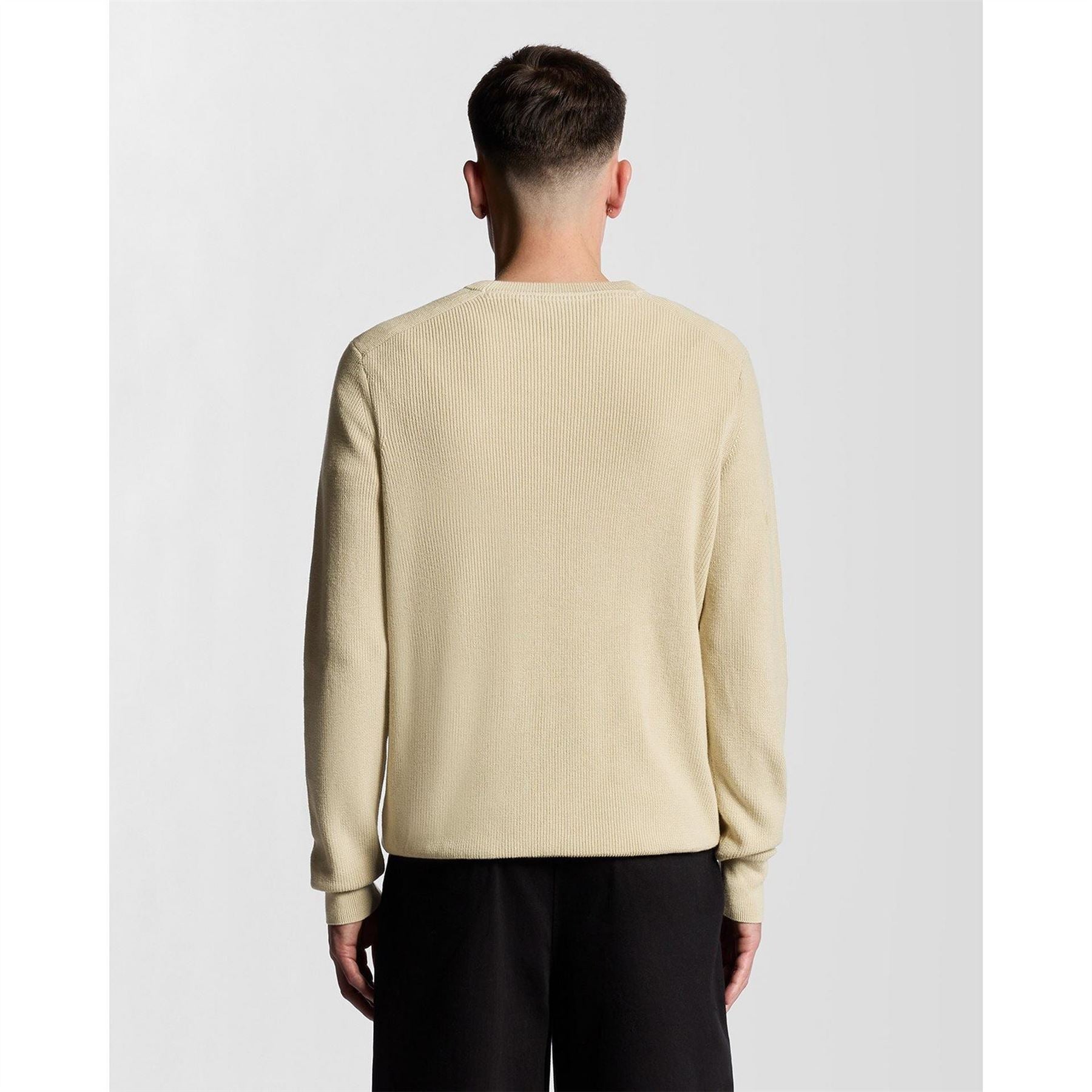 Lyle and Scott Ribbed Crew Neck Raglan Sleeve Sweater