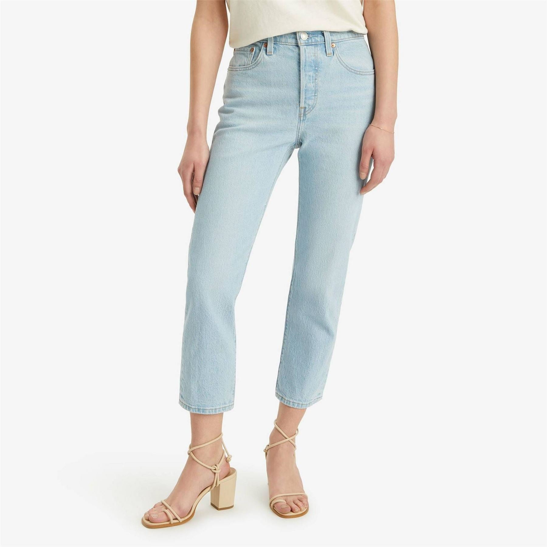 Levis 501 Womens Cropped Jeans