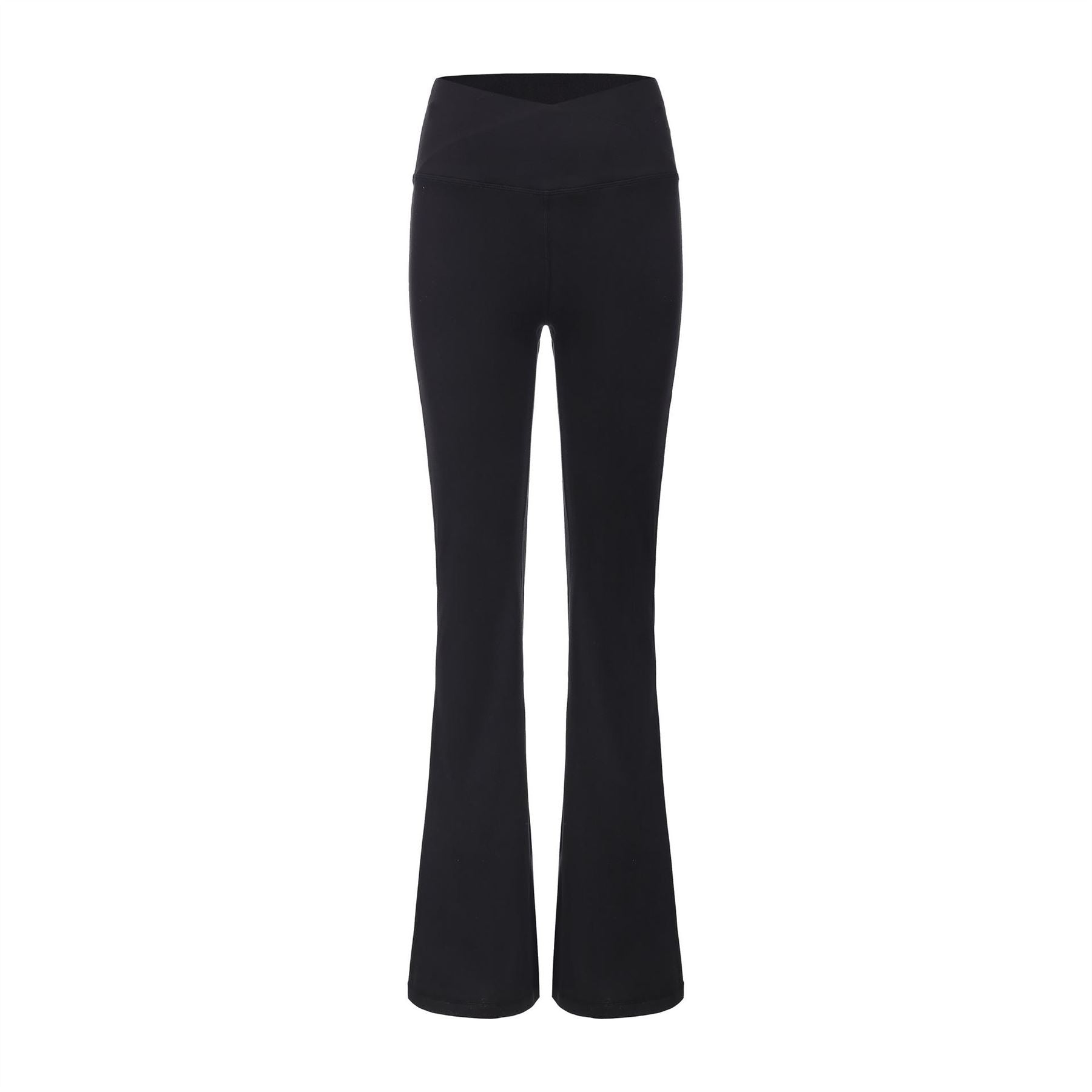LA Gear Womens Crossover Waist Flared Leggings
