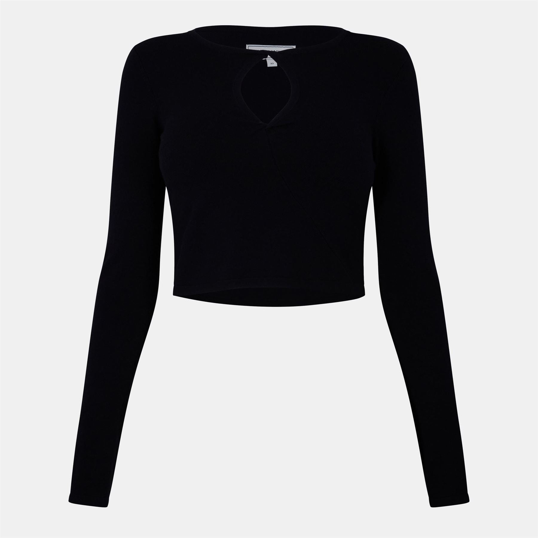 Jack Wills Cropped Keyhole Slim Fit Top