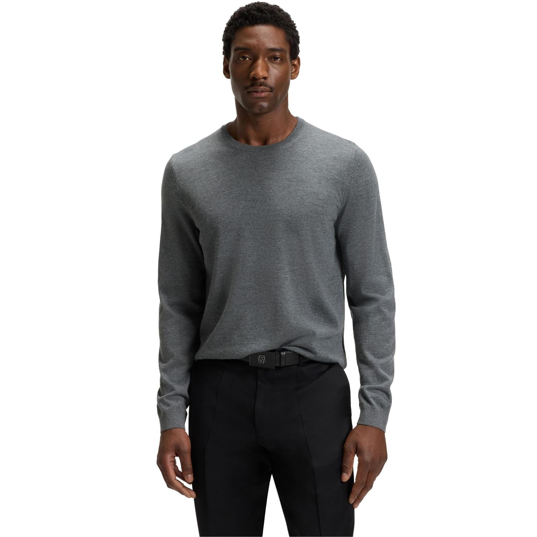 Boss Leno Knit Jumper, Soft Virgin Wool