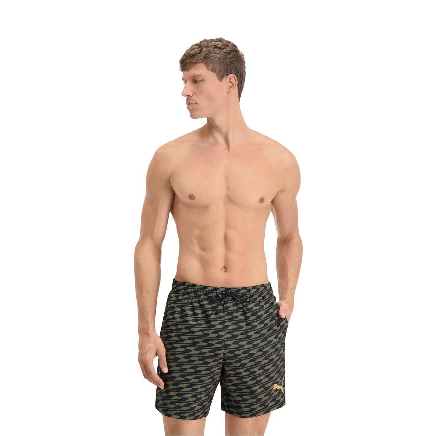 Puma Formstrip Wave Patterned Swim Short