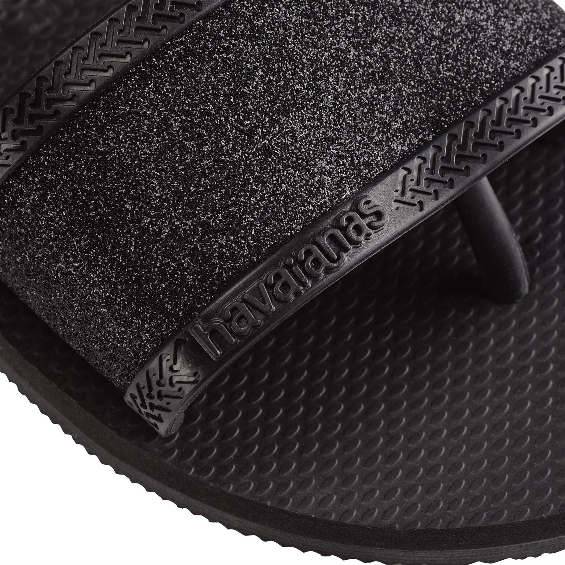 Havaianas Womens Hav. You Angra Glitter Black 35 36 Flip Flops