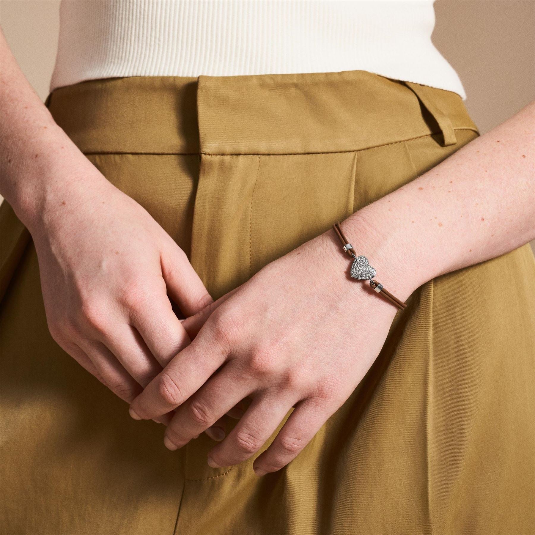 Fossil Fssl Sd Gltz Hrt Brwn