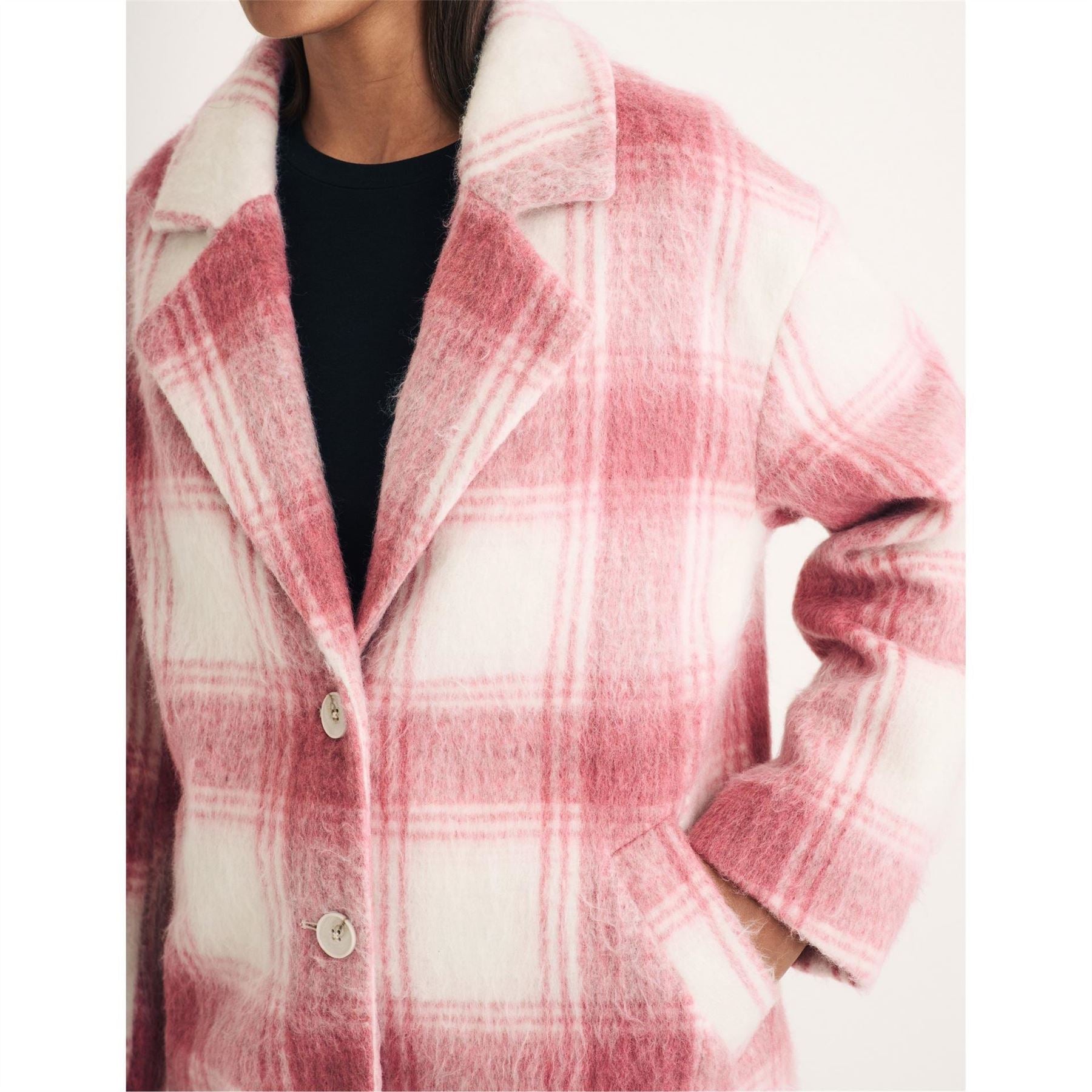 Nobodys Child Plaid Teddy Bear Coat