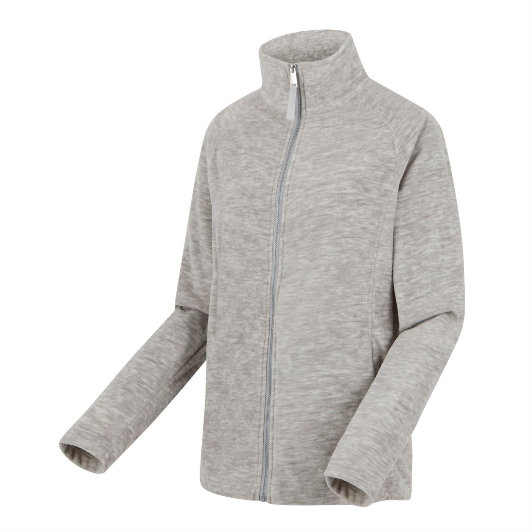 Regatta Mayse Long Sleeve Marl Funnel Neck Full Zip Fleece