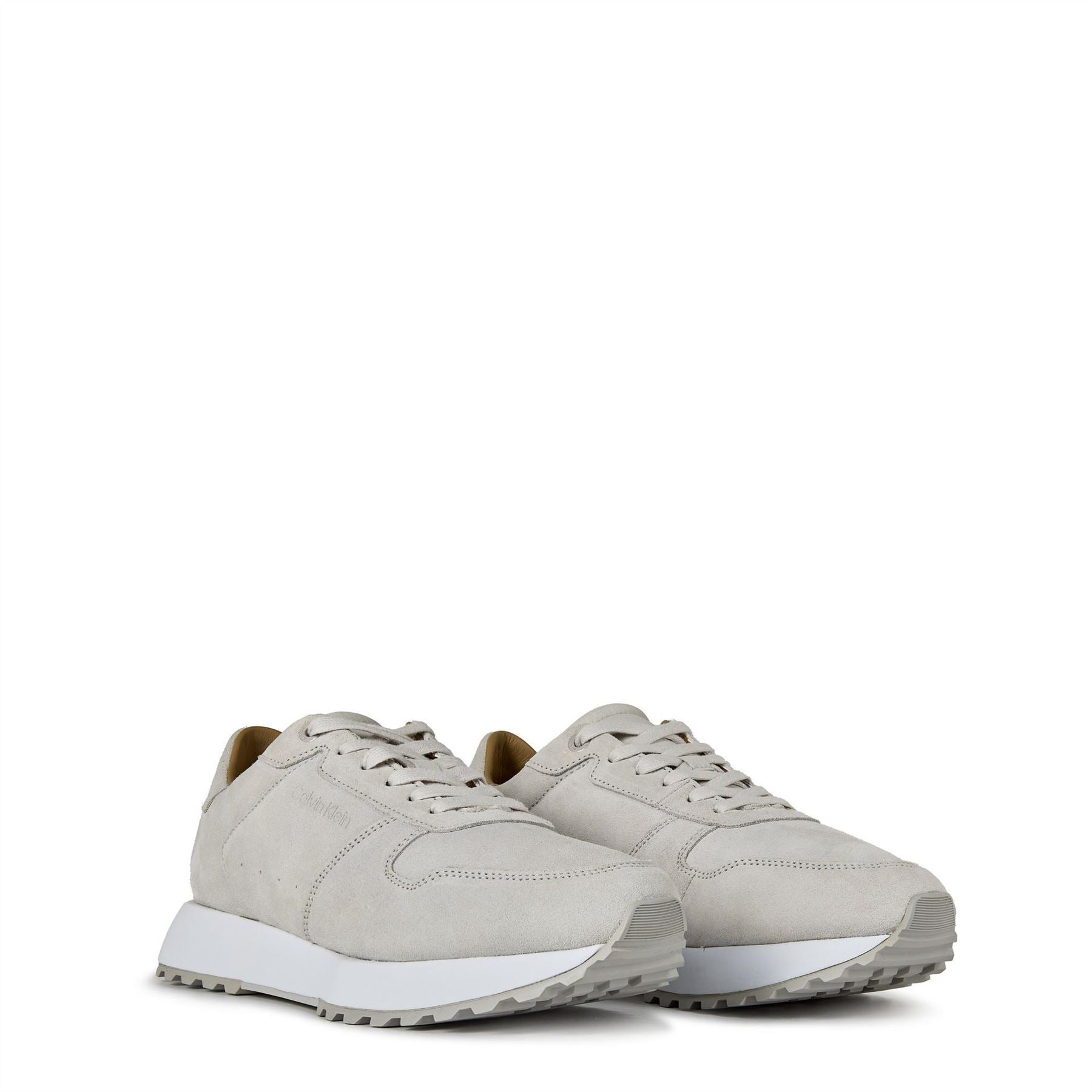 Calvin Klein Lace Up Suede Low Top Sneakers