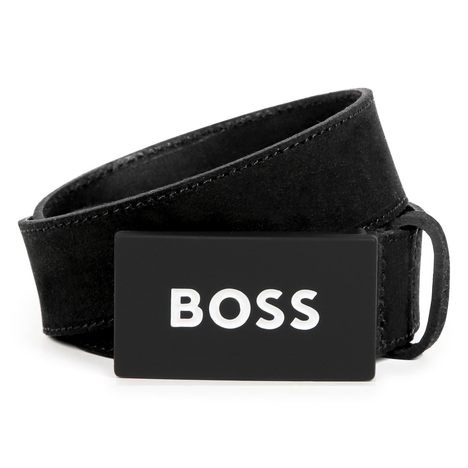 Boss Logo Juniors Faux Leather Belt