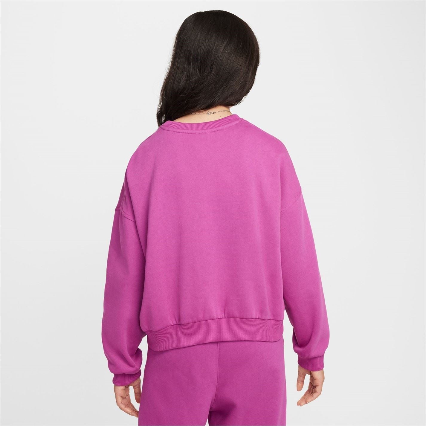 Nike Club Fleece Big Kids (girls) Boxy Crewneck Sweatshirt