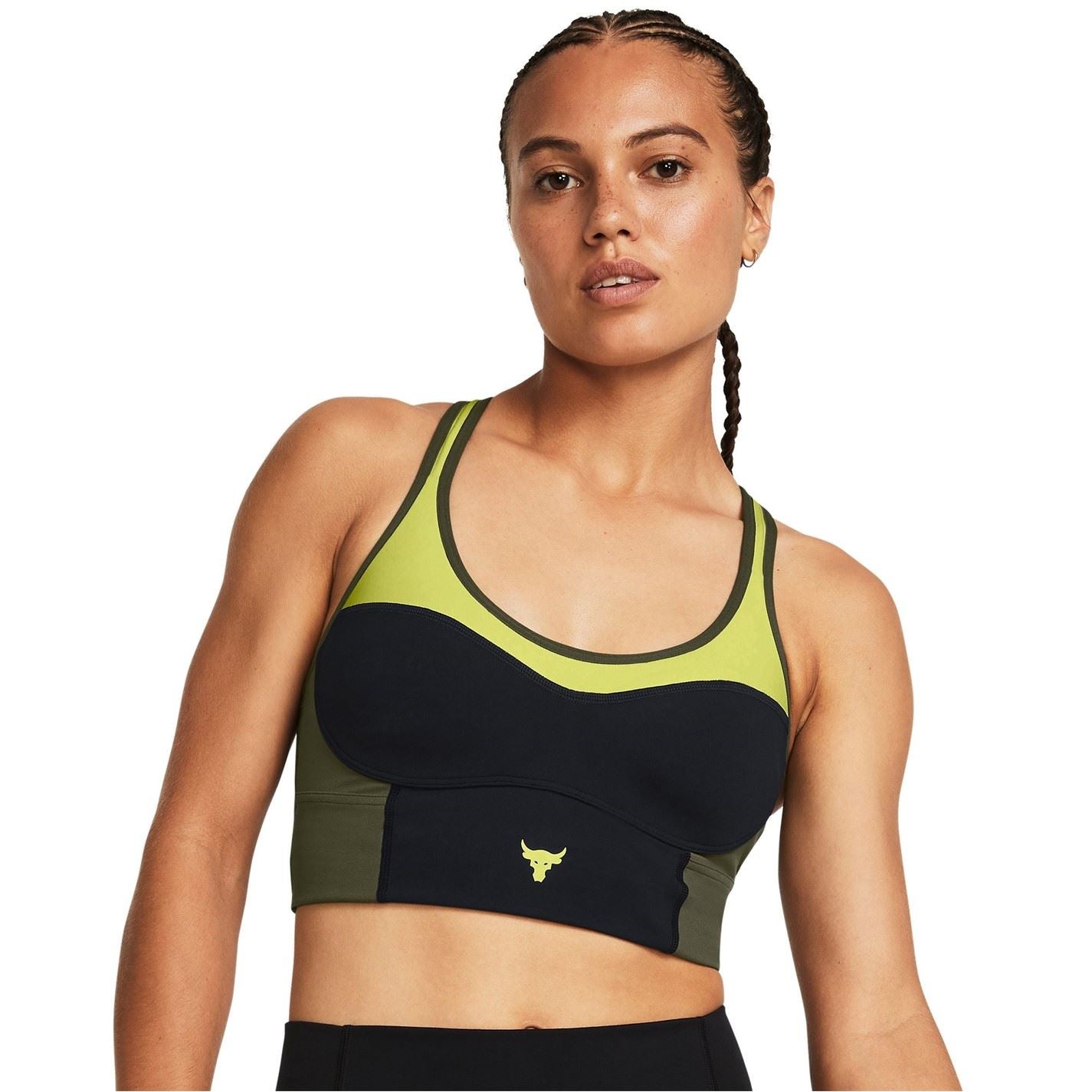 Under Armour Womens Armour Pjt Rck Lets Go Ll Infty Bra Medium Impact Sports
