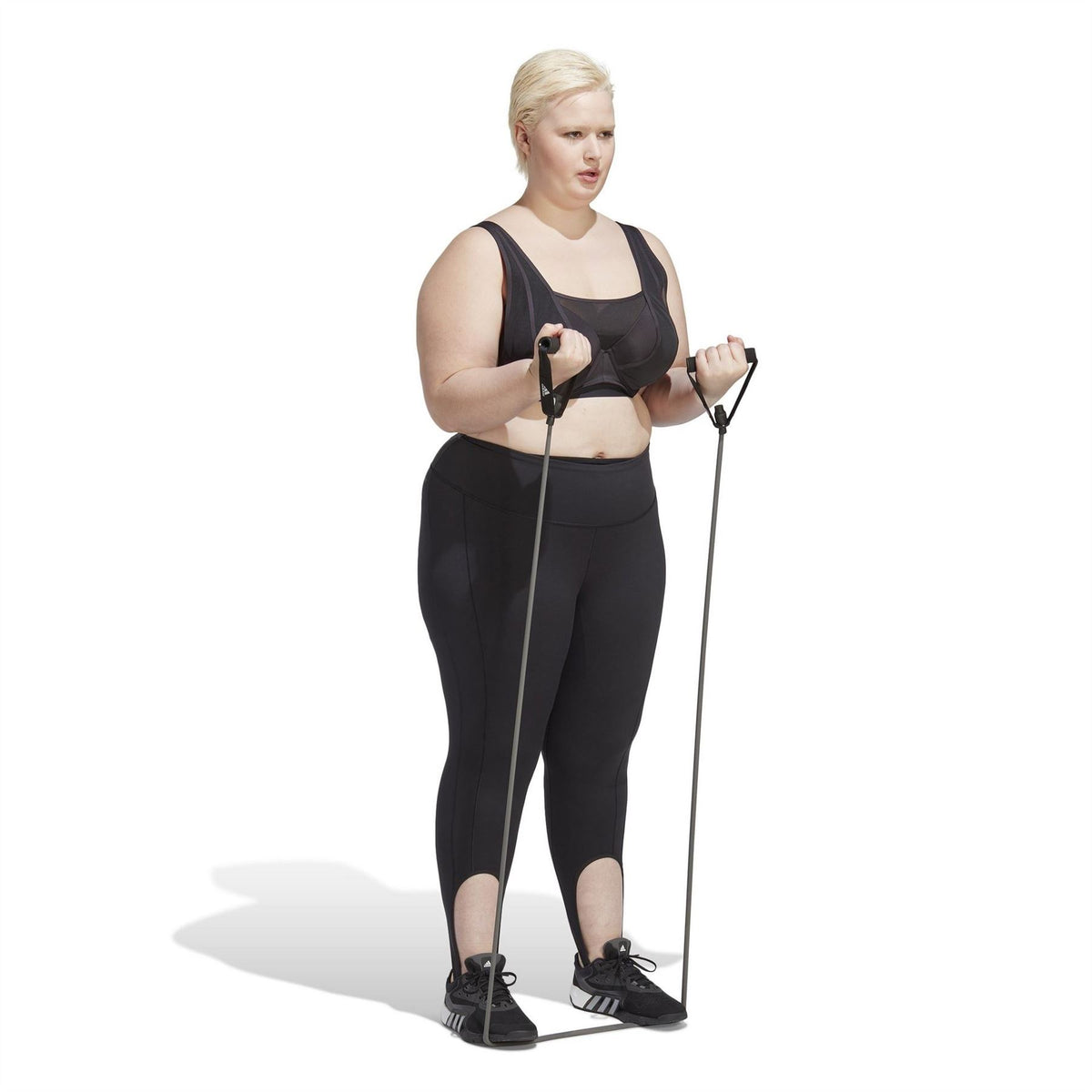 adidas Collective Power Luxe High Support Medium Impact Sports Bra (plus Size)
