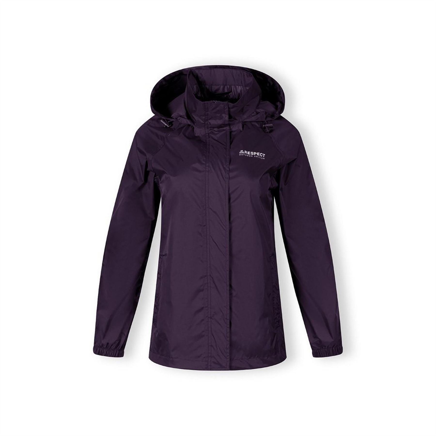 Minoti Women Packaway Waterproof Jacket Purple 36 48