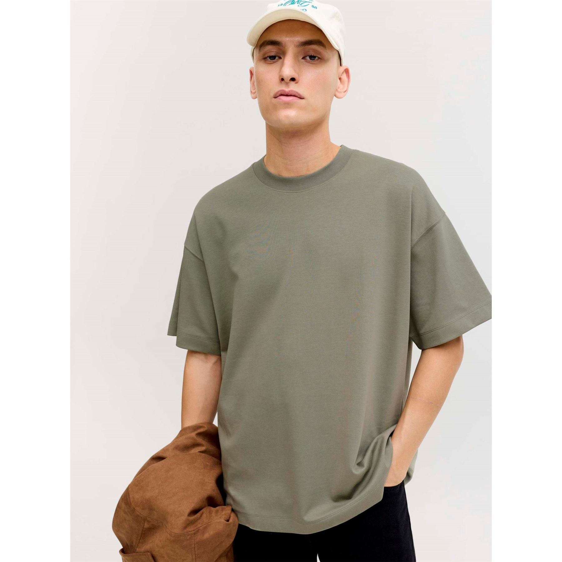 Jack and Jones Barron Oversized Crew Neck Short Sleeve Jersey T-Shirt