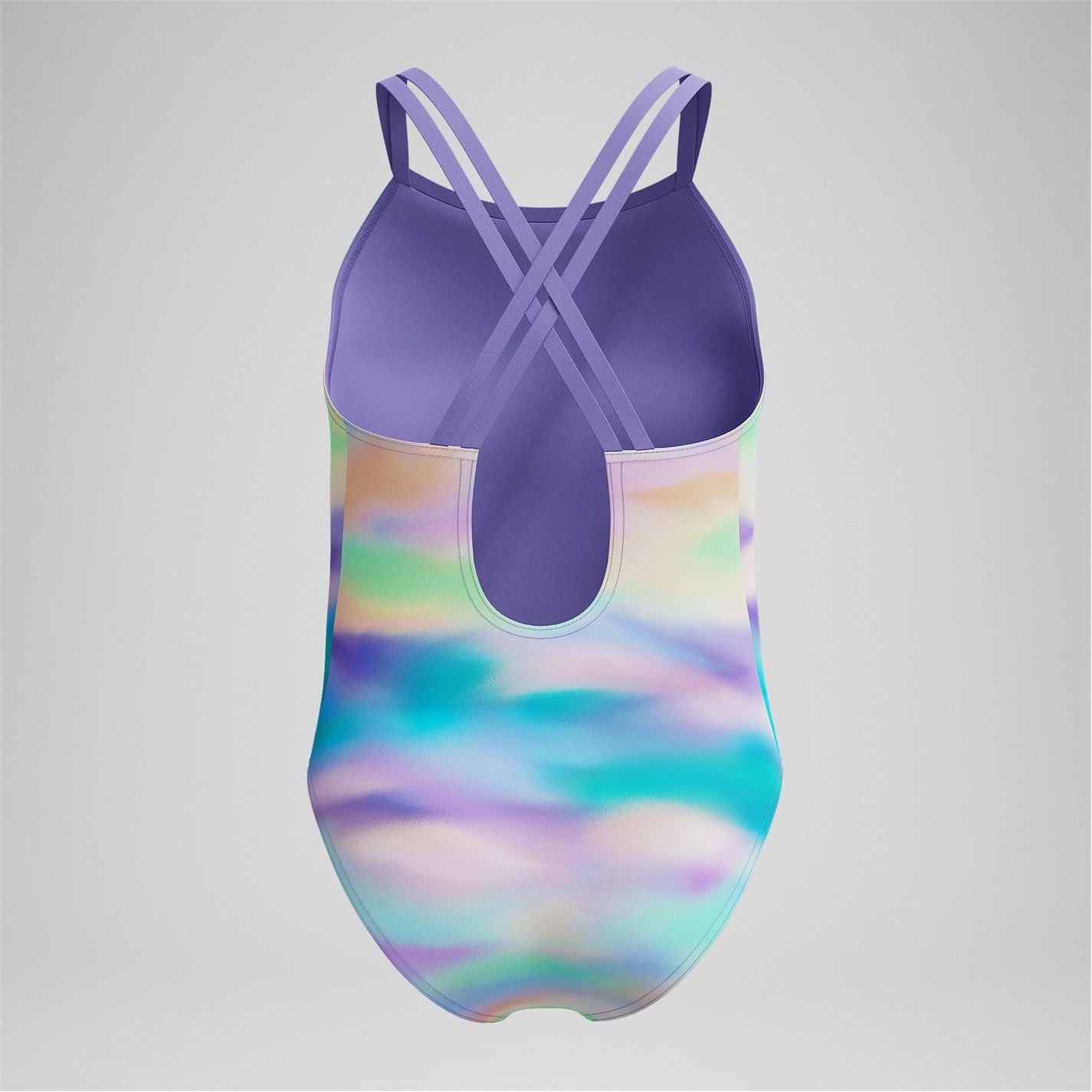 Speedo Tie Dye Patterned One Piece Swimsuit