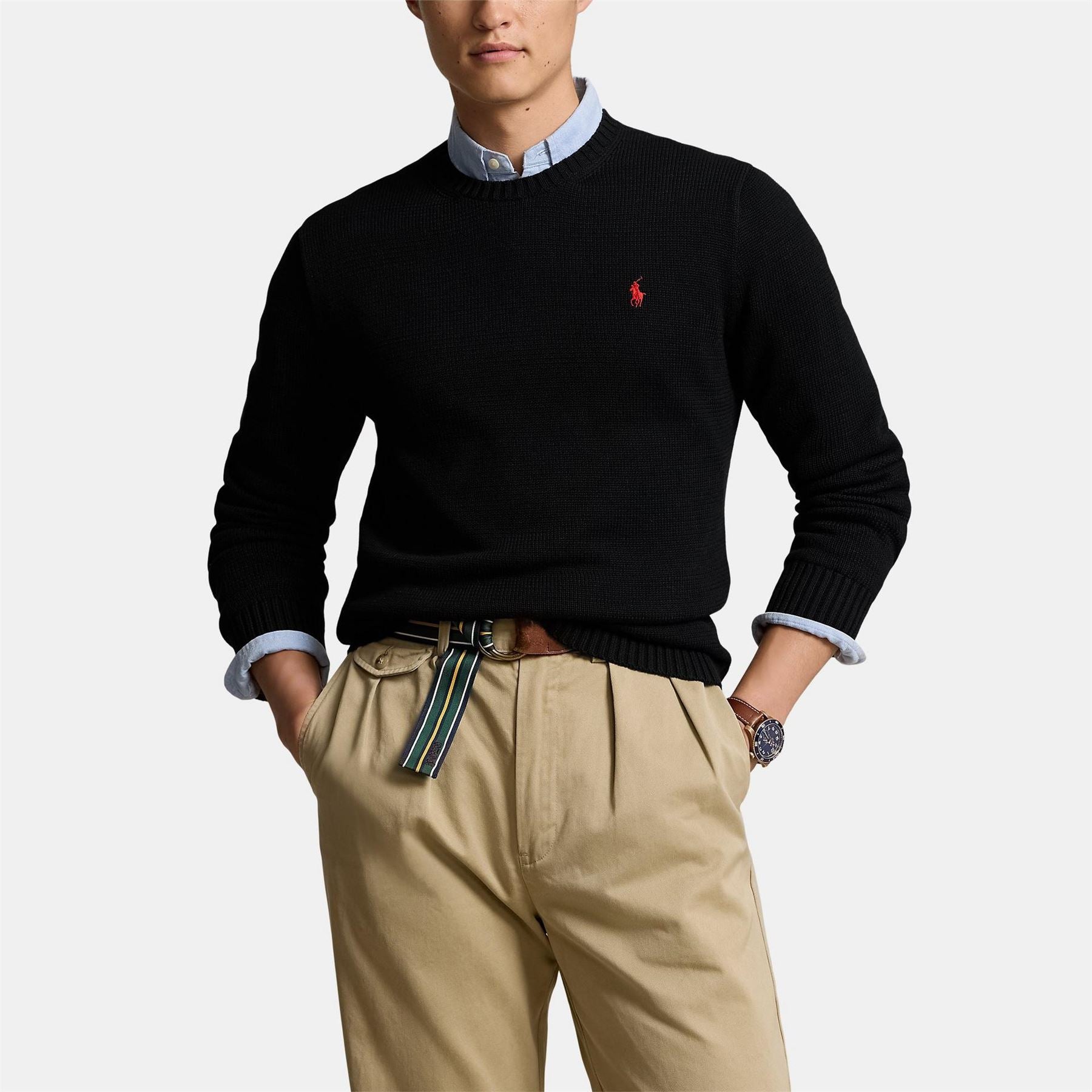 Polo Ralph Lauren Shaker Crew Neck Regular Fit Sweater