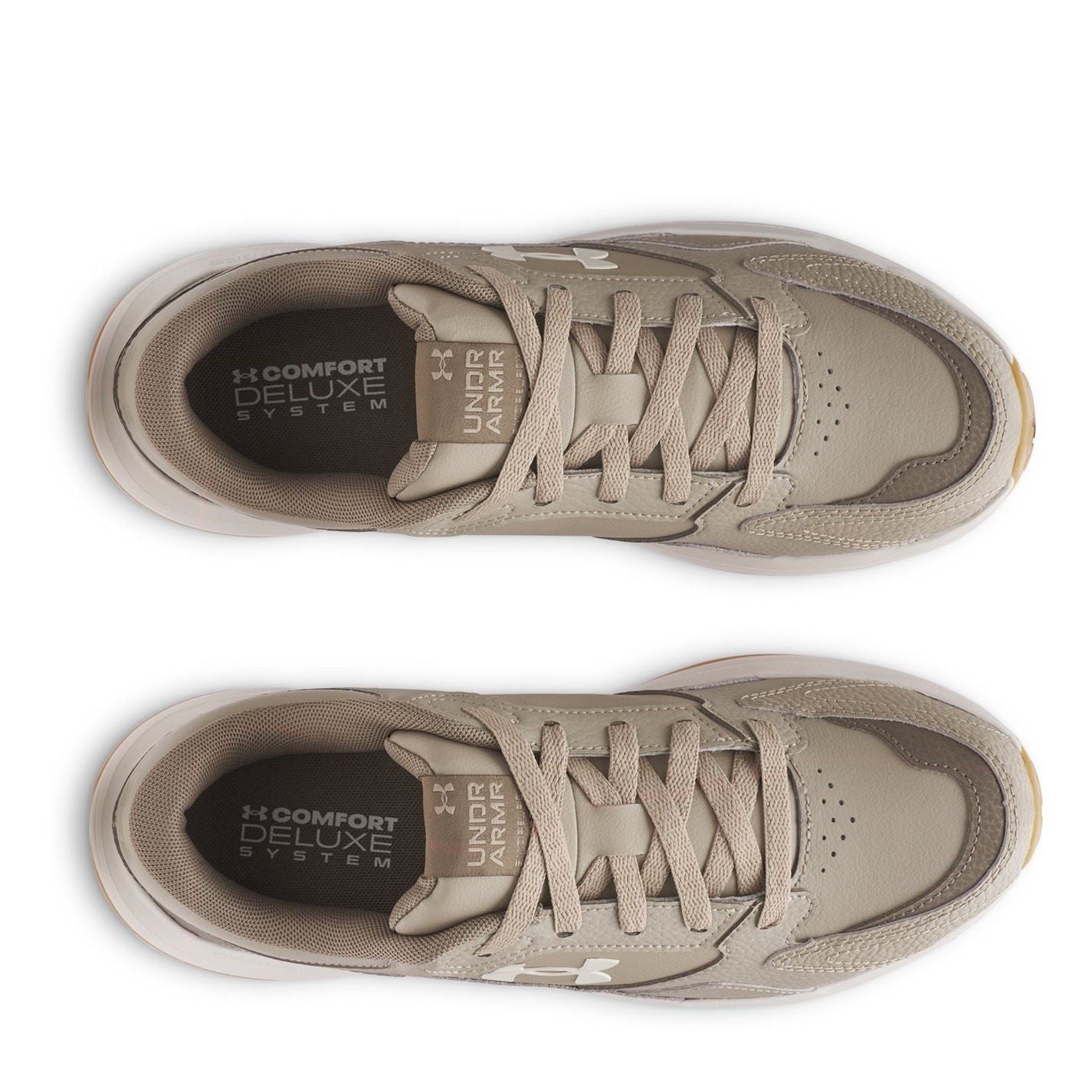 Under Armour Edge Leather Lace-Up Low Top Sneakers