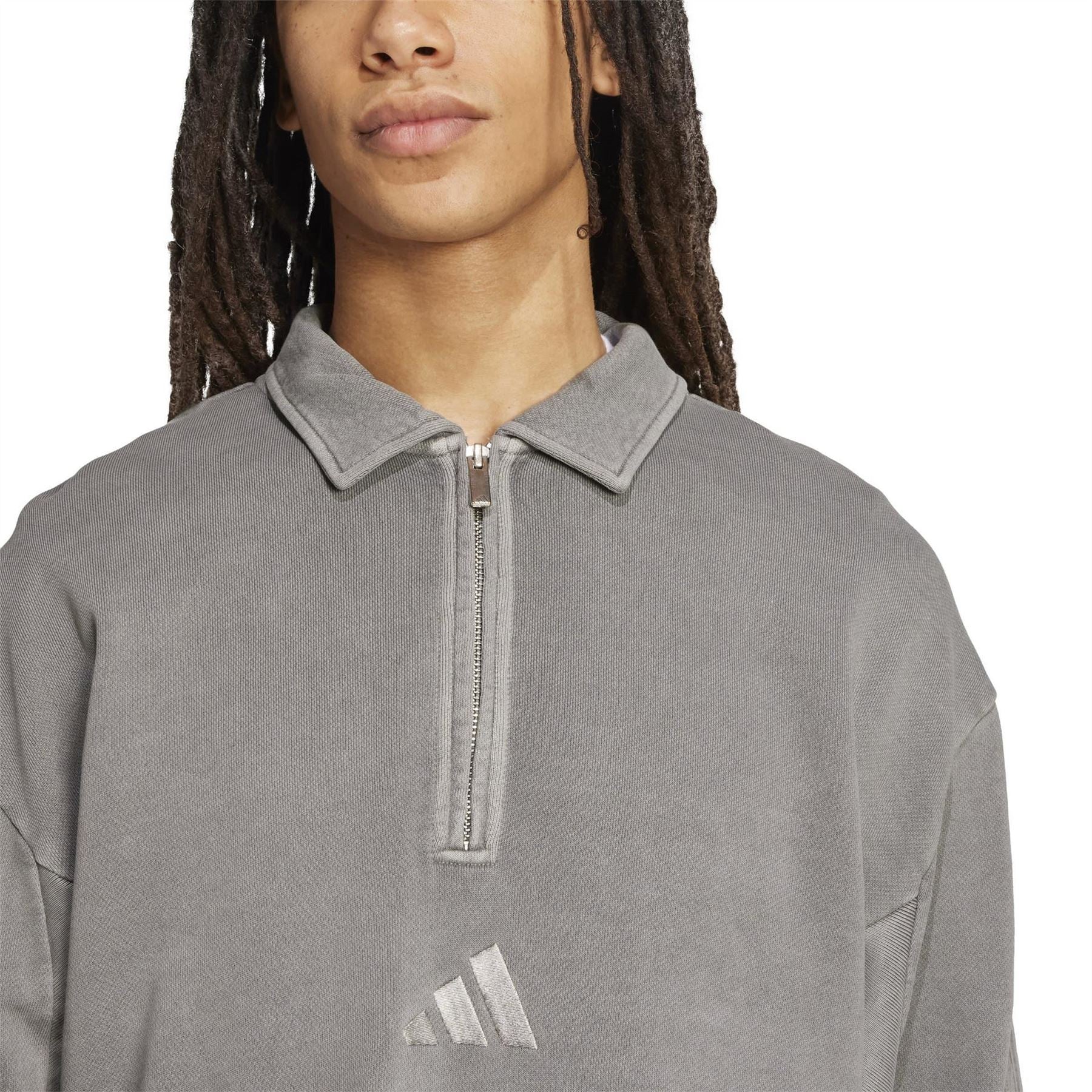 adidas Mens All Szn Washed Half Zip