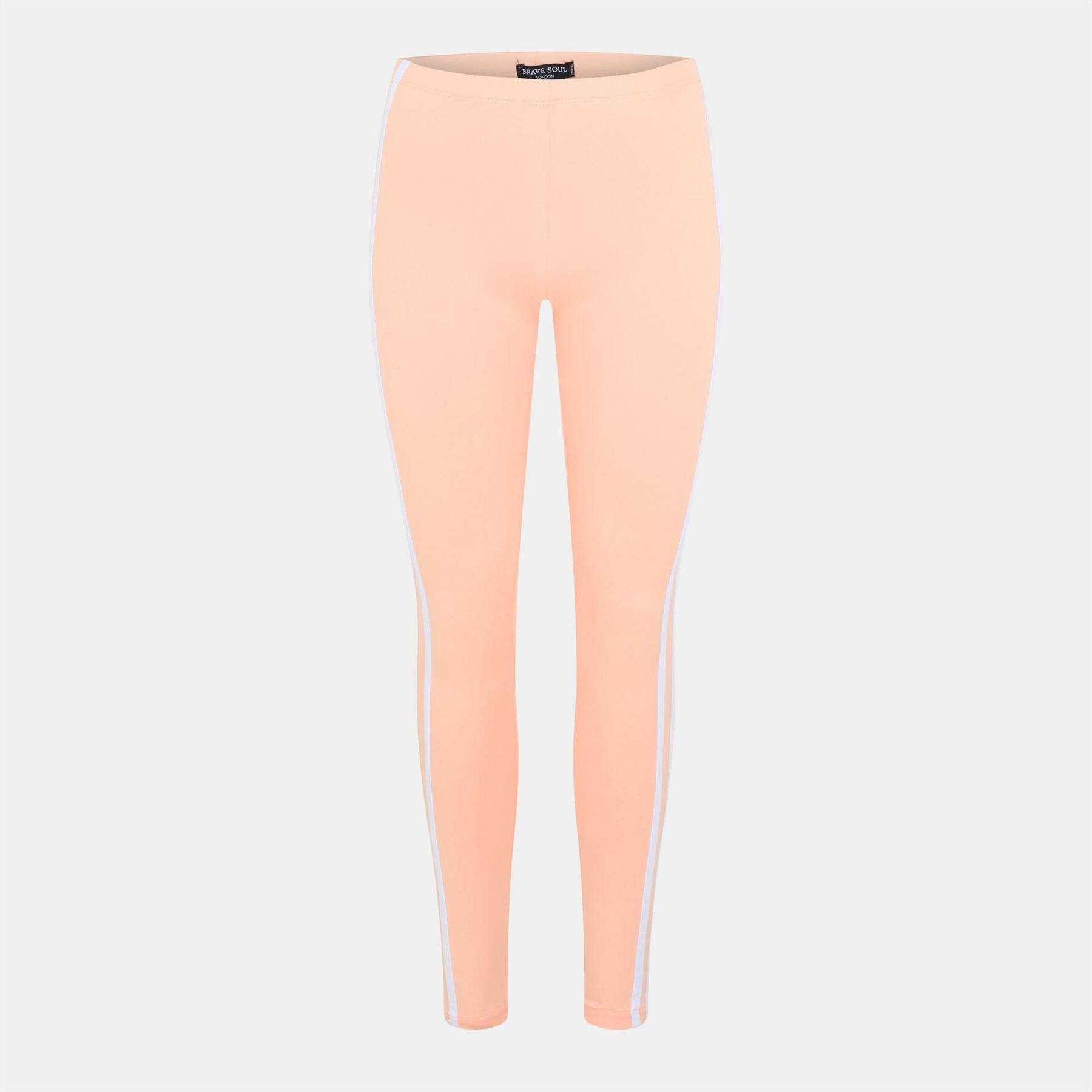 Brave Soul Leggings With Stripe Detail