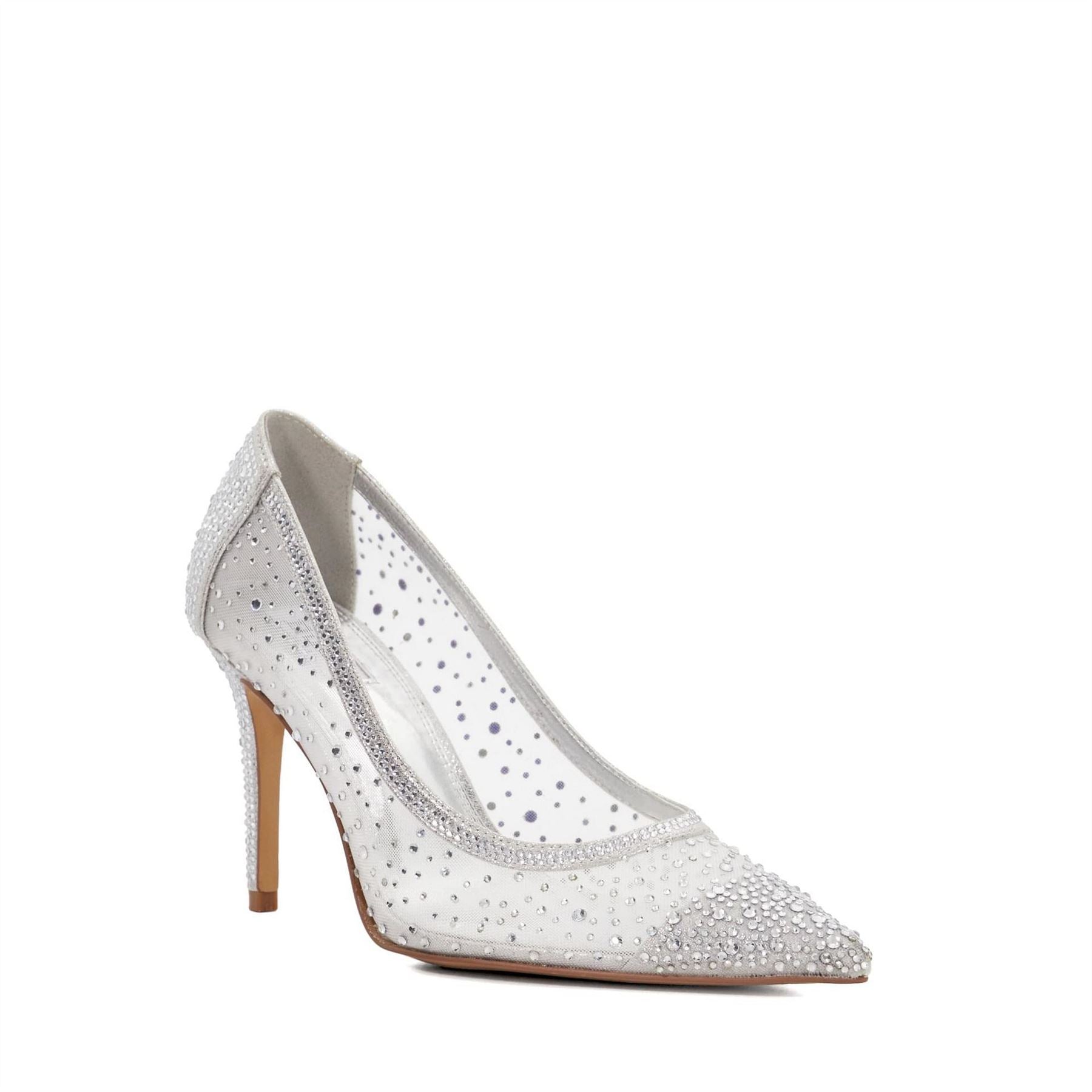 Dune London Brightest Medium Heel Stiletto Court Shoes