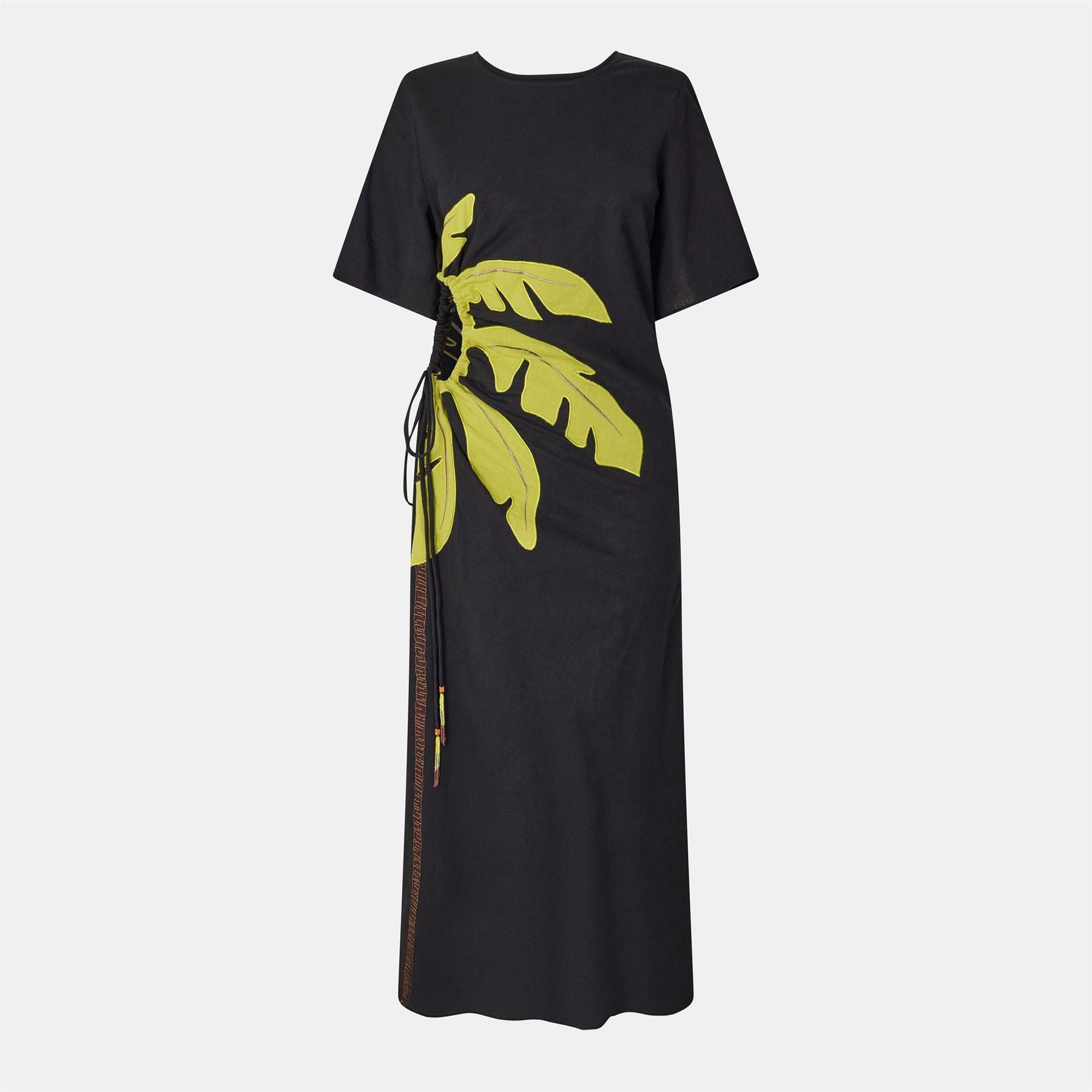 Never Fully Dressed Palm Crew Neck Maxi T-Shirt Dress