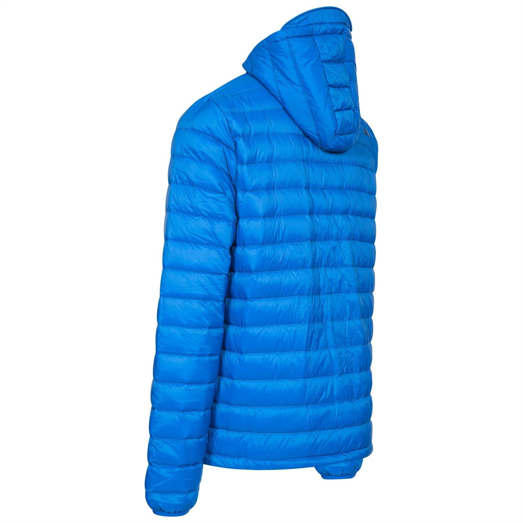 Trespass Digby Solid Patterned Hooded Down Jacket with Chest Pocket