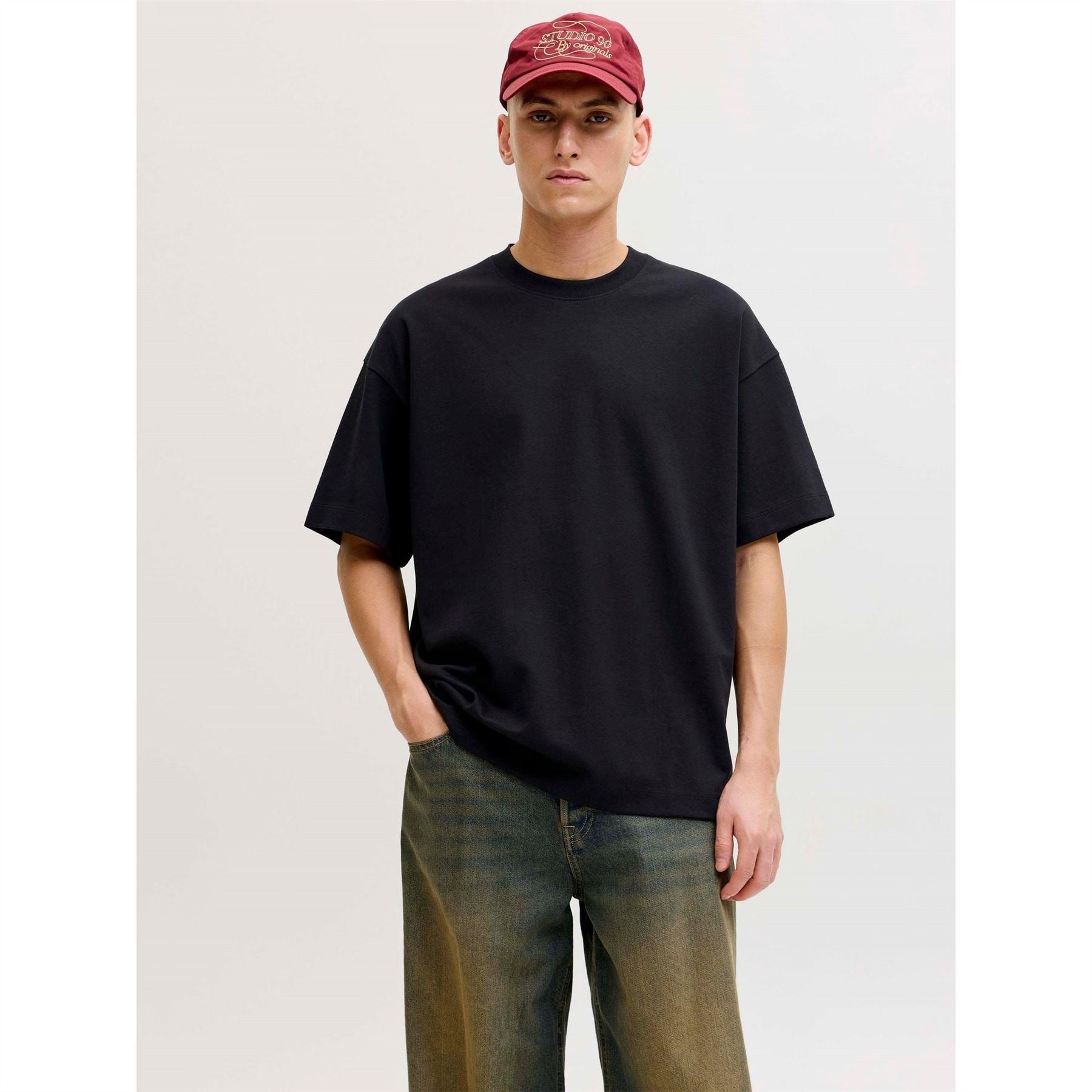 Jack and Jones Barron Oversized Crew Neck Short Sleeve Jersey T-Shirt