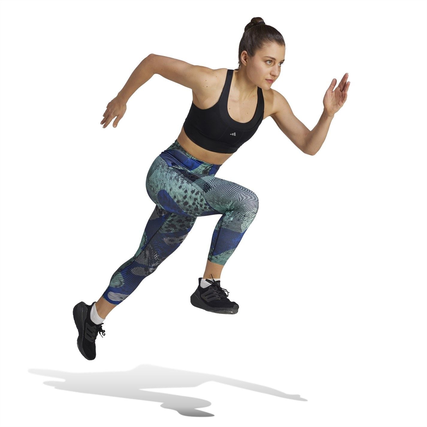 adidas Womens Adizero Allover Print 7 8 Leggings