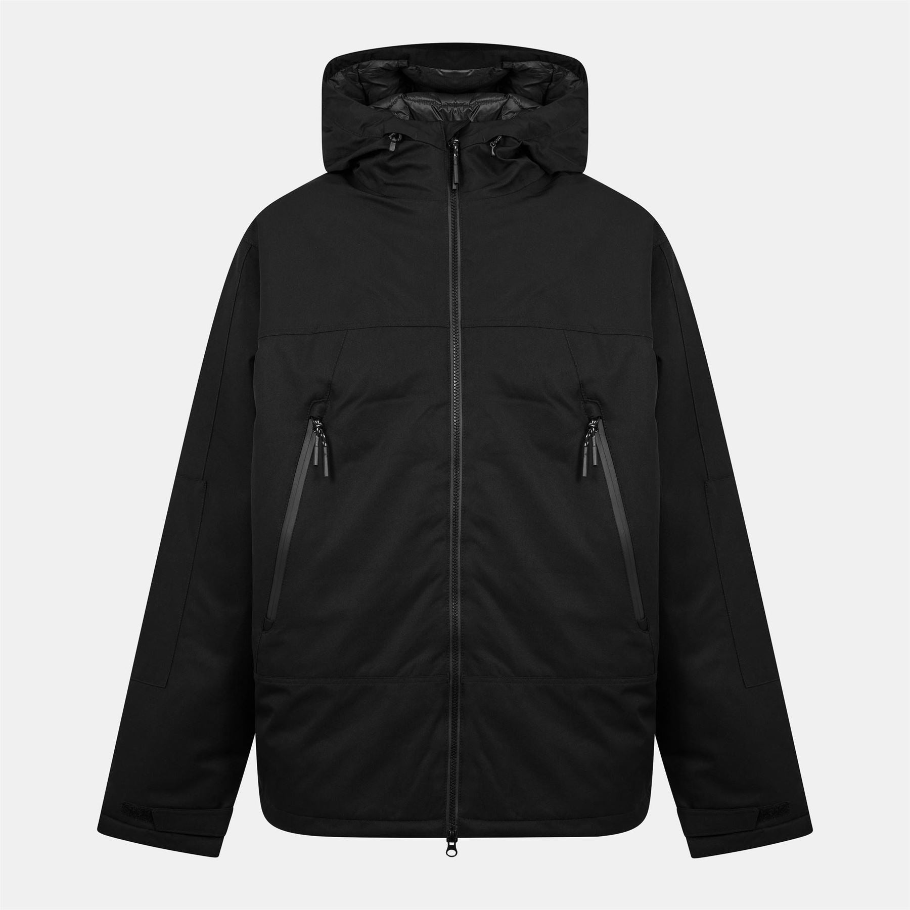 Polo Ralph Lauren Hooded Full Zipper Solid Patterned Windbreaker with Zipped Pocket