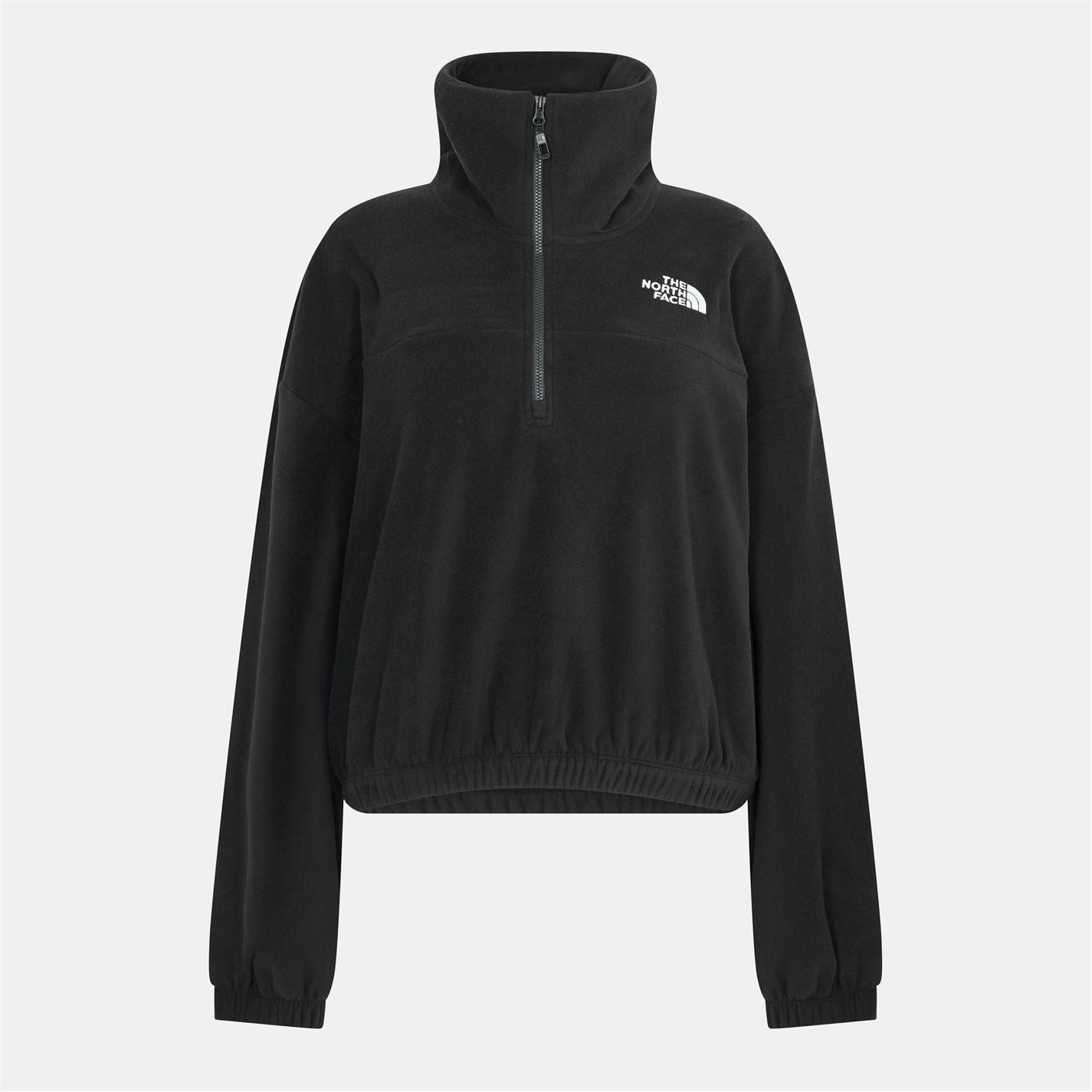 The North Face Glacier Relaxed Fit Funnel Neck Long Sleeve Sweatshirt