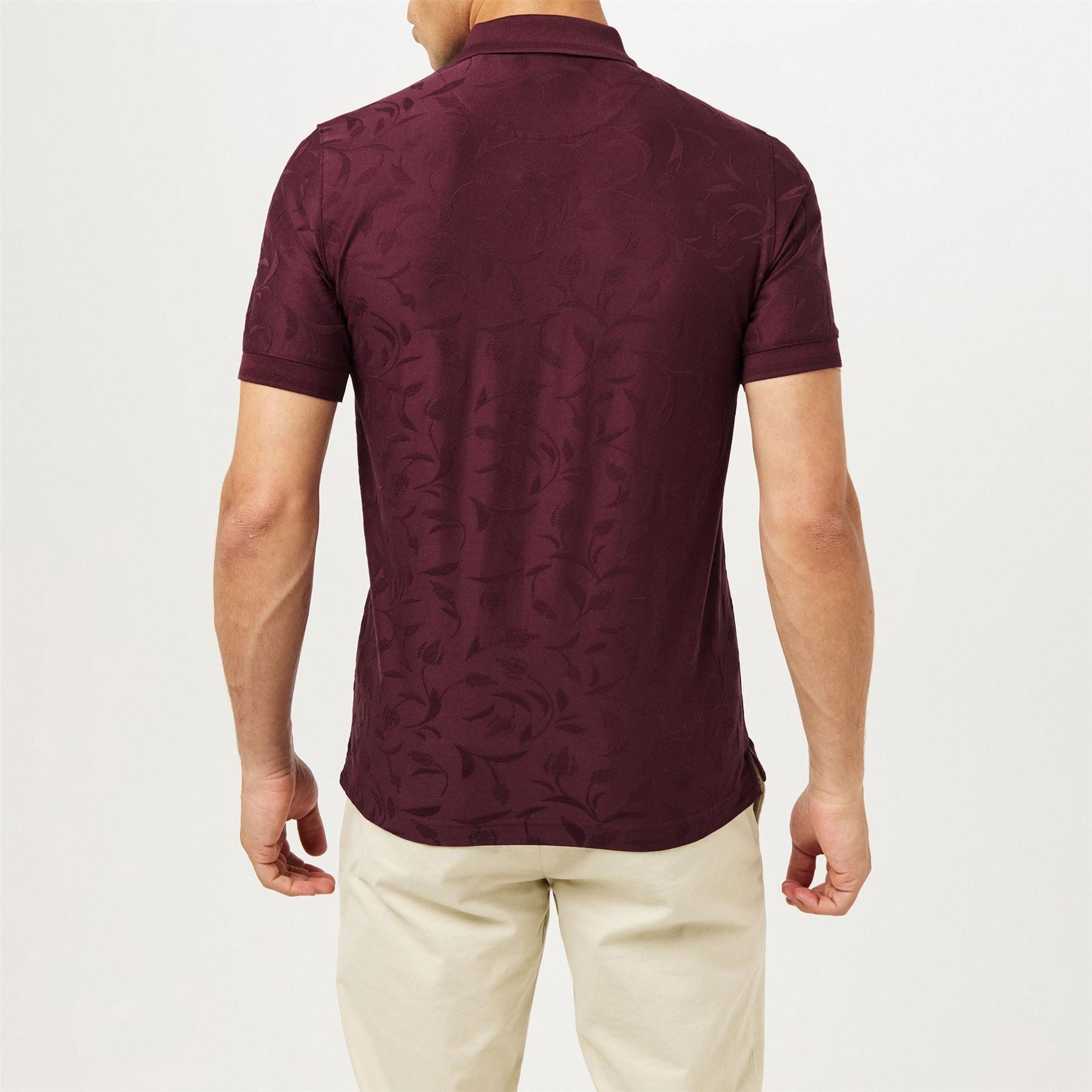Ted Baker Regular Fit Half Zipper  Short Sleeve Shirt